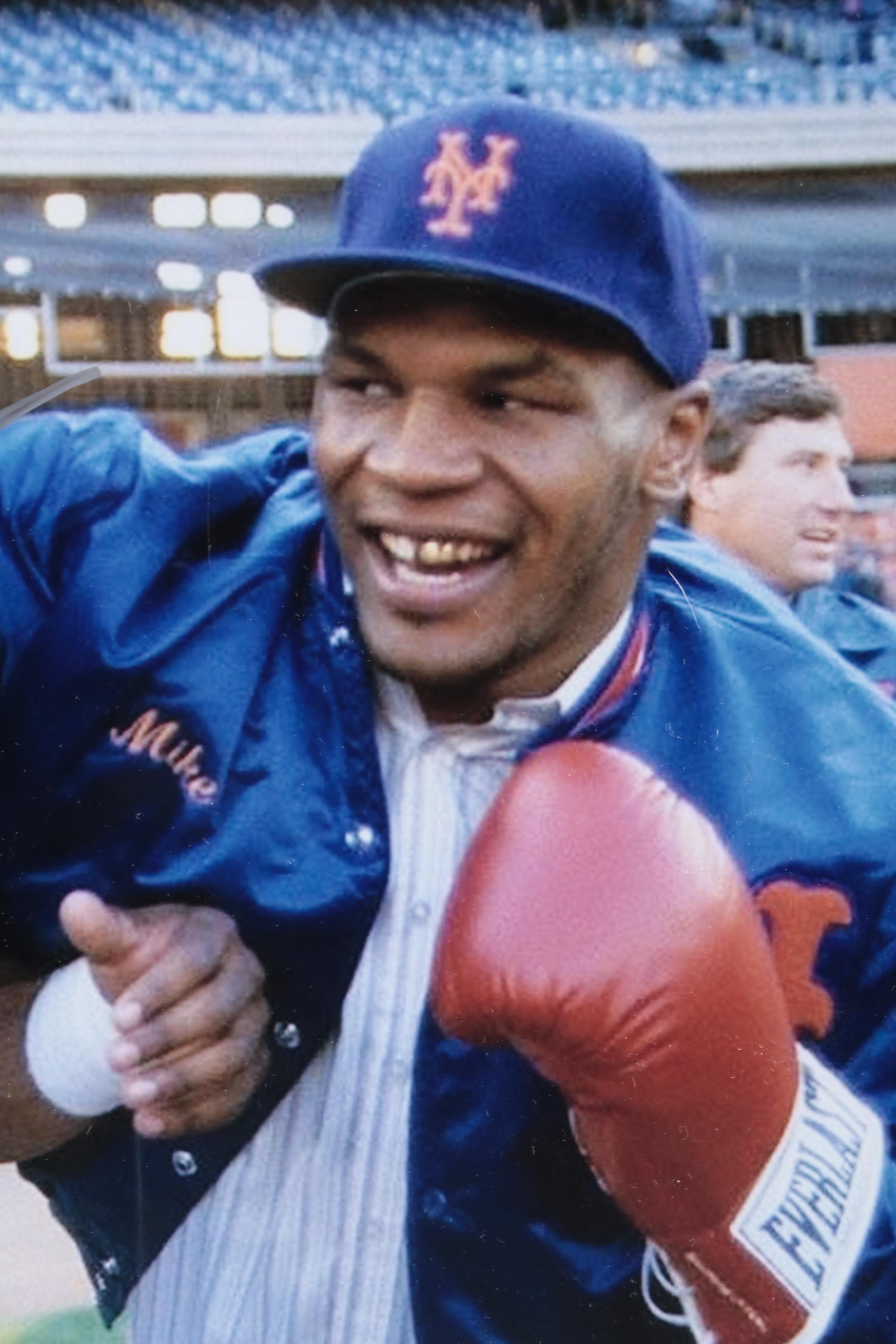 Mike Tyson, Dwight "Doc" Gooden and Darryl Strawberry Signed Mets Print