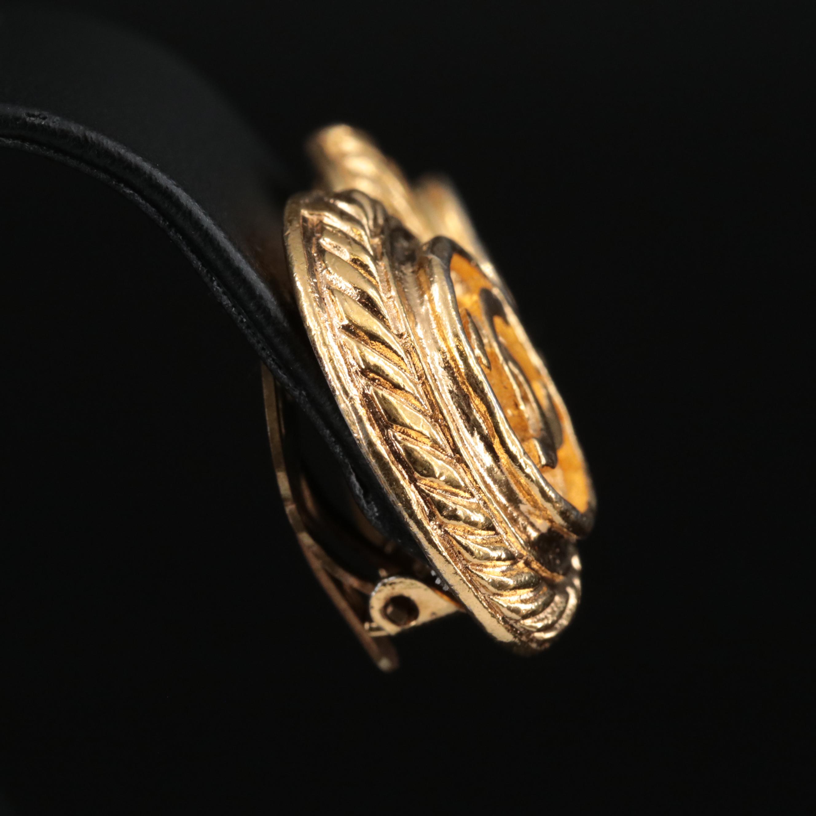 Chanel Logo Earrings