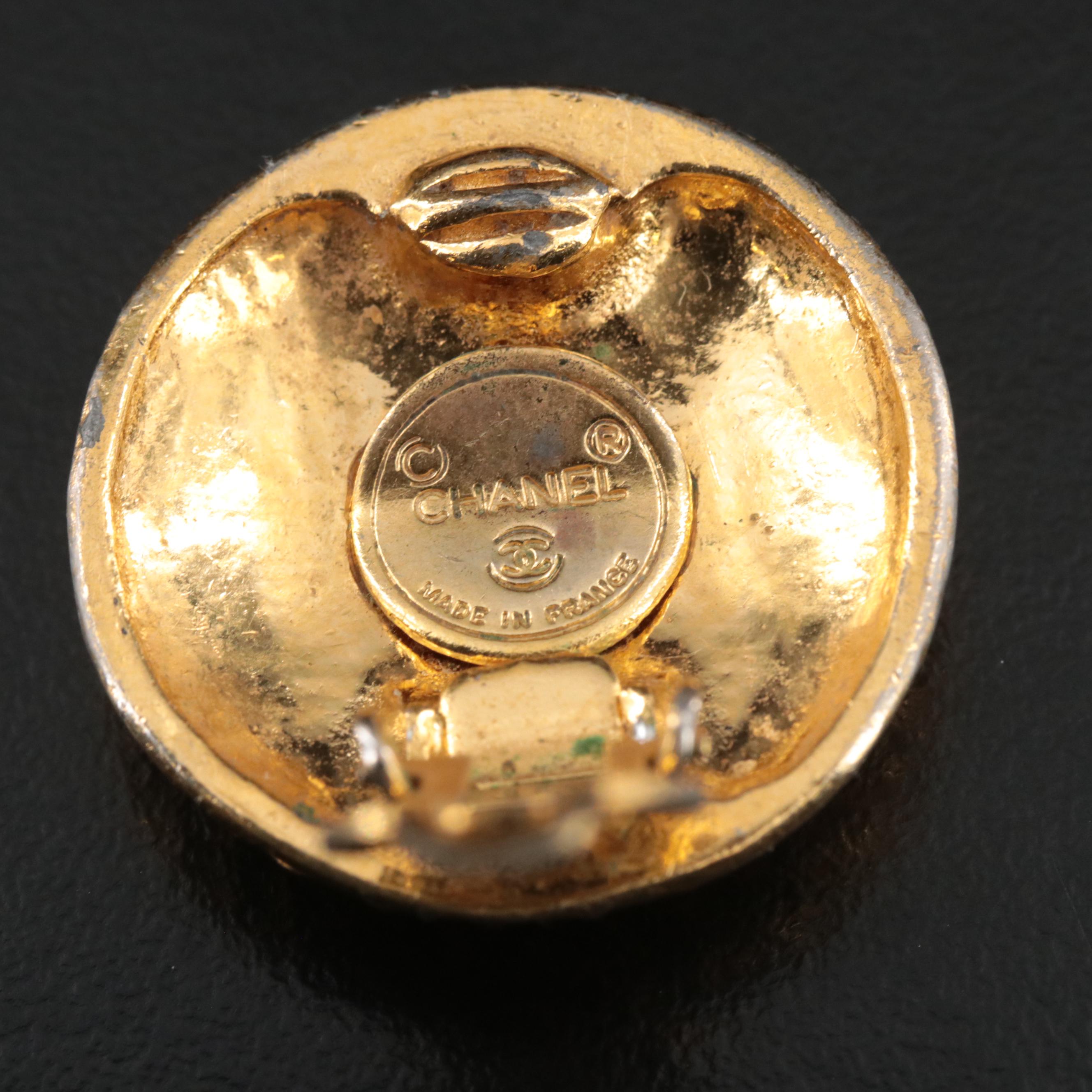 Chanel Logo Earrings