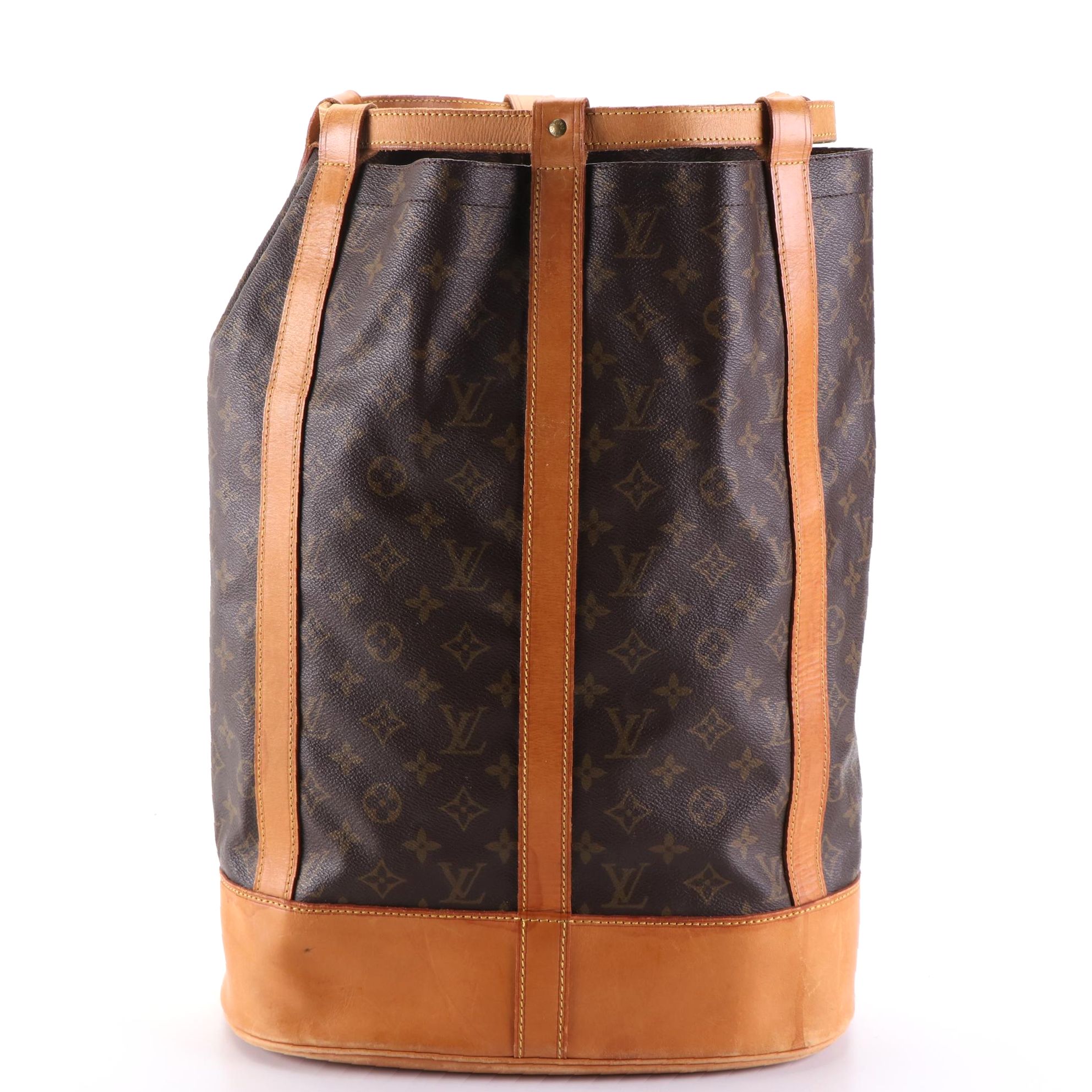 Louis Vuitton Randonnee GM Backpack in Monogram Canvas and Vachetta Leather