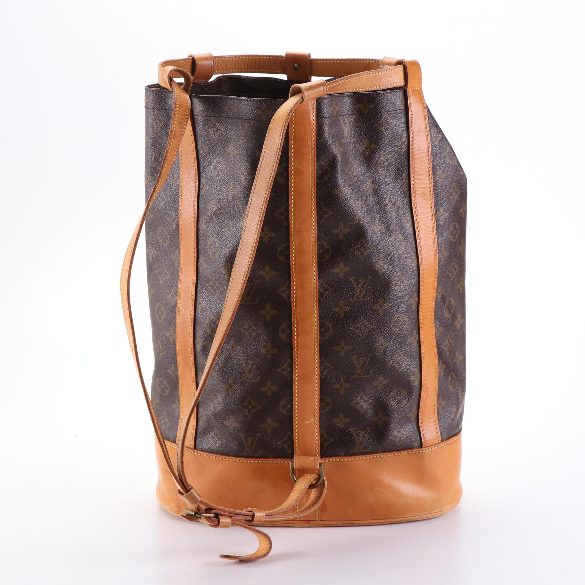 Louis Vuitton Randonnee GM Backpack in Monogram Canvas and Vachetta Leather