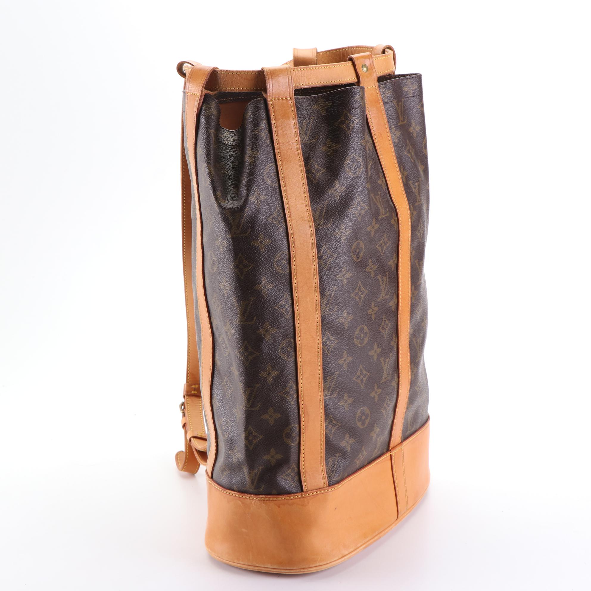 Louis Vuitton Randonnee GM Backpack in Monogram Canvas and Vachetta Leather