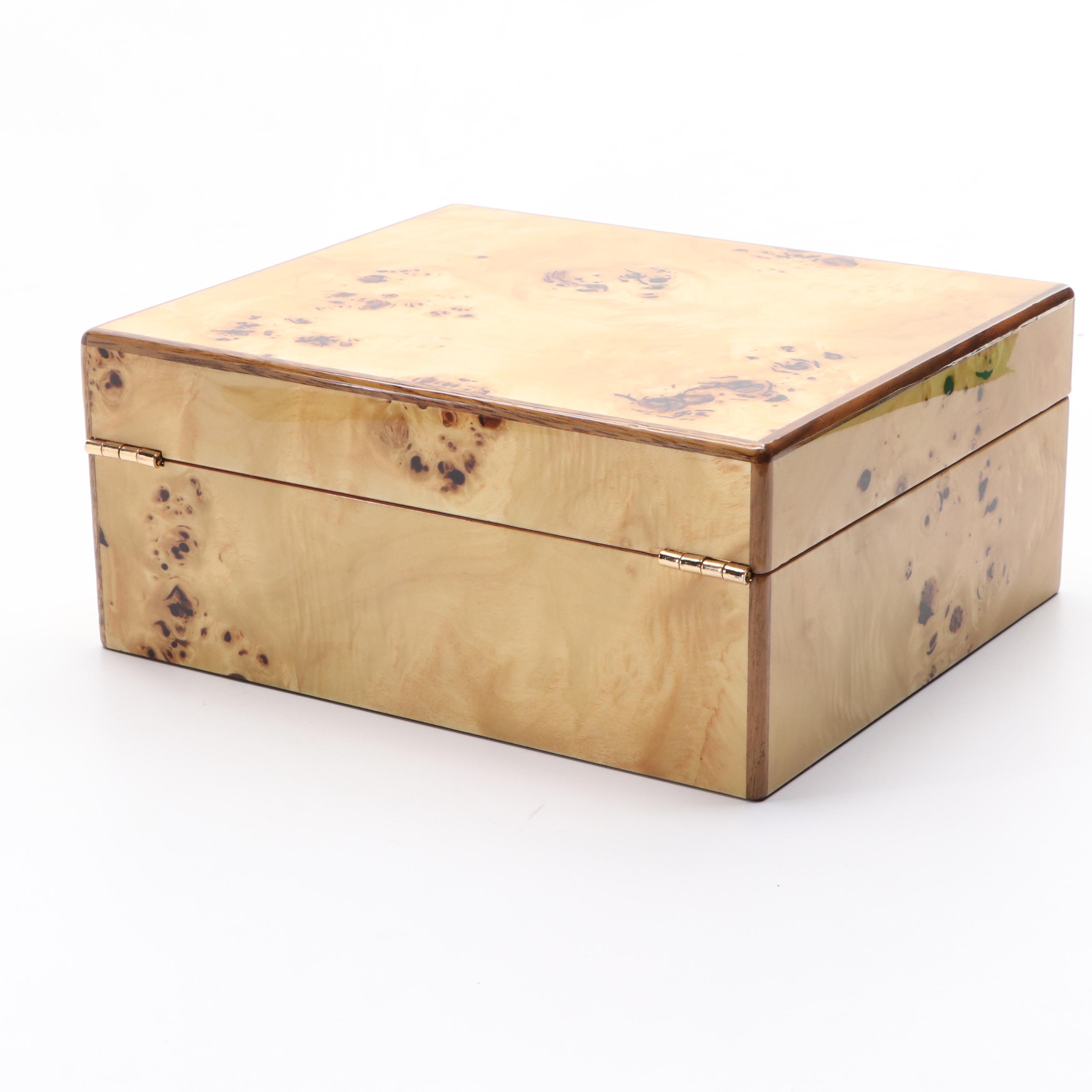 Burl Wood Cigar Humidor