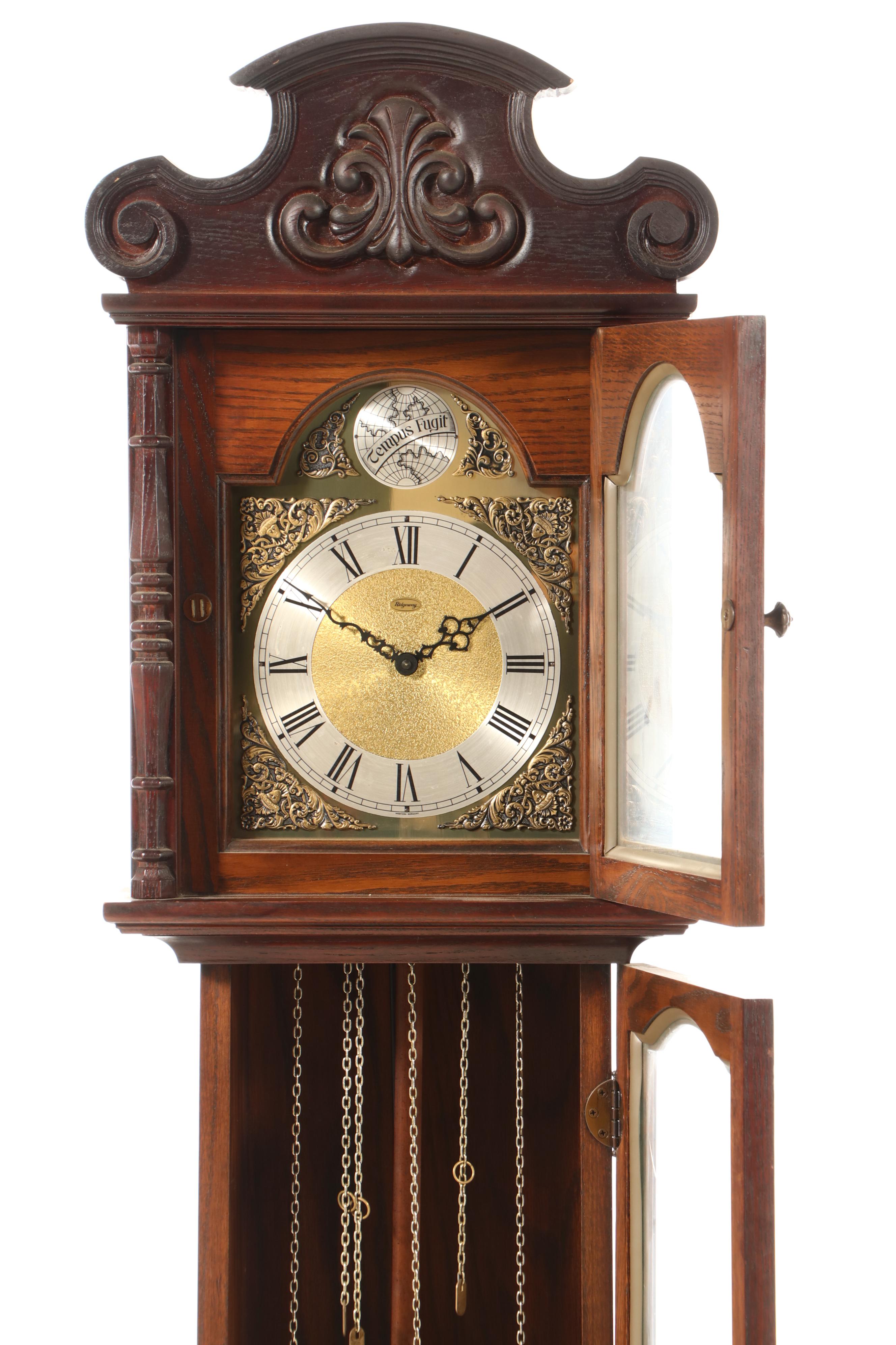Ridgeway Tempus Fugit Oak Grandmother Clock
