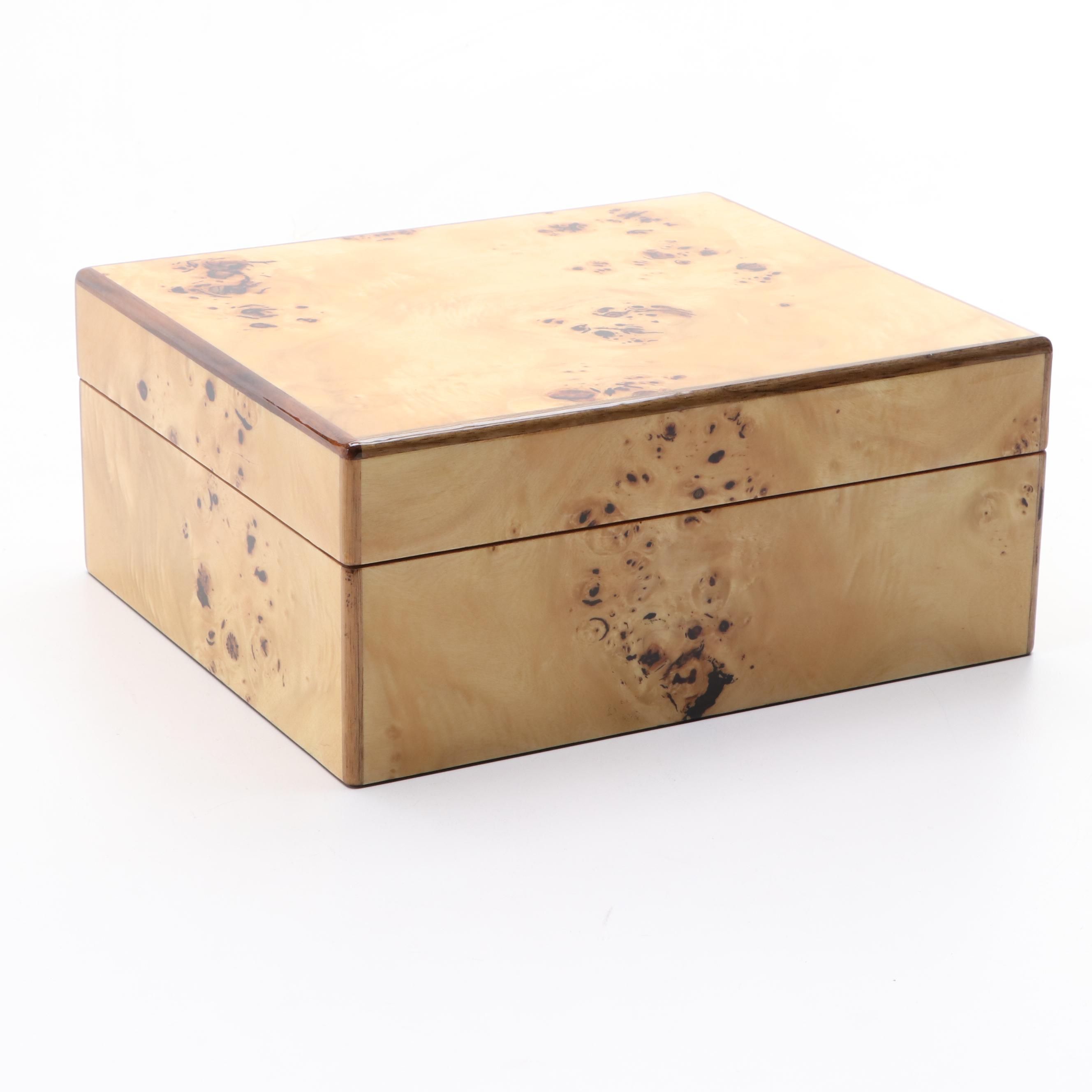 Burl Wood Cigar Humidor