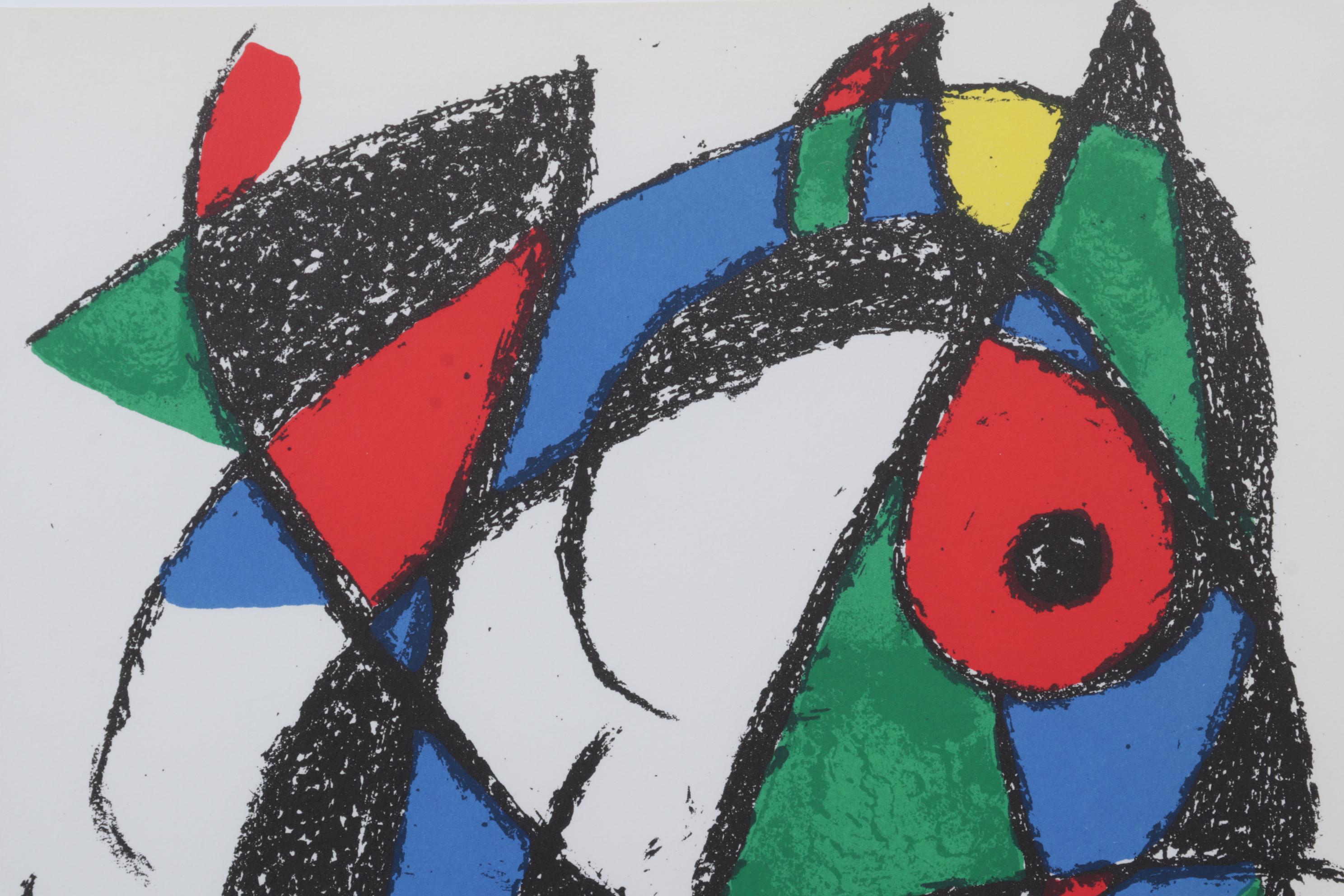 Joan Miró Color Lithograph From "Lithographs II," 1975