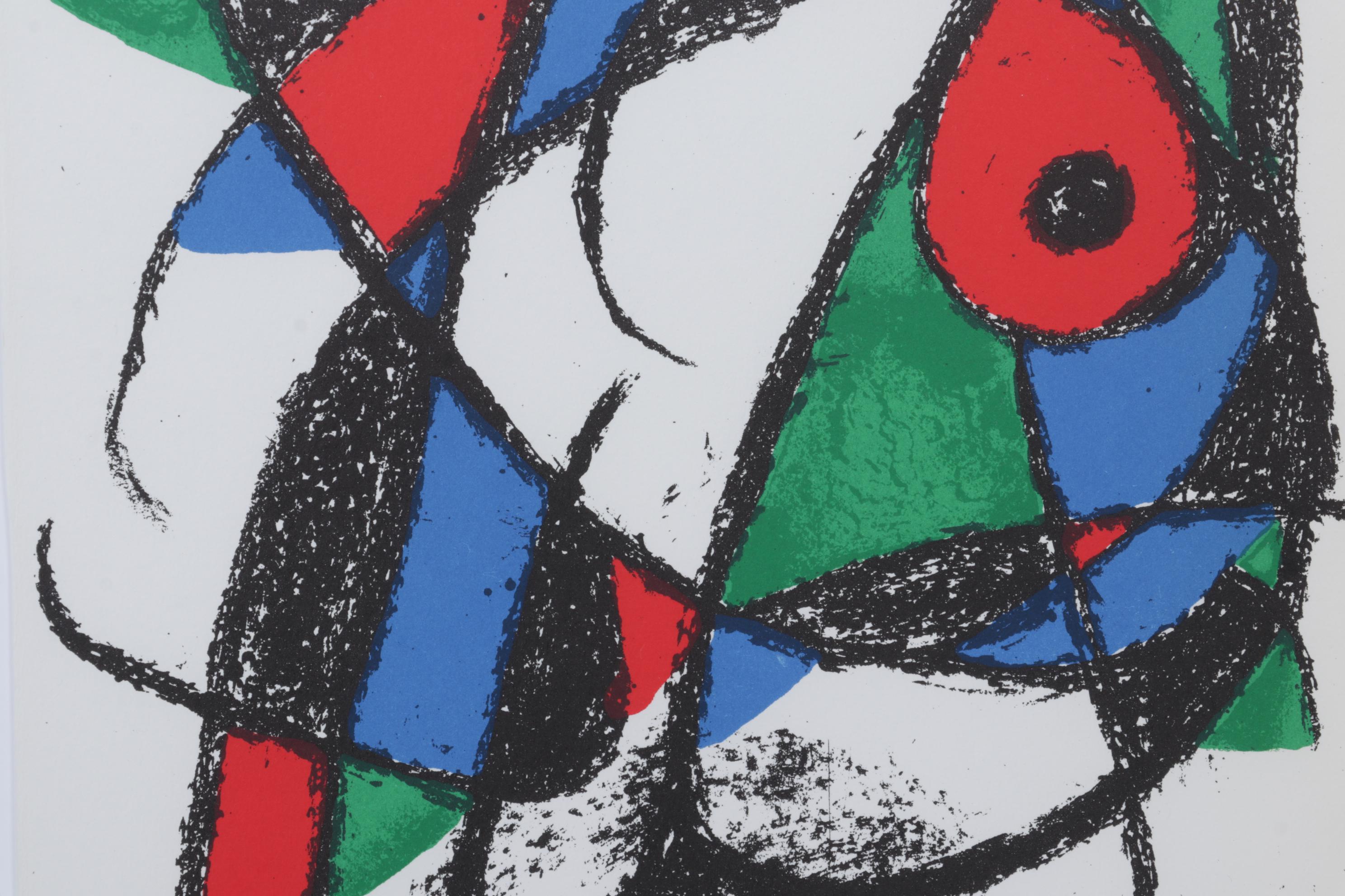 Joan Miró Color Lithograph From "Lithographs II," 1975