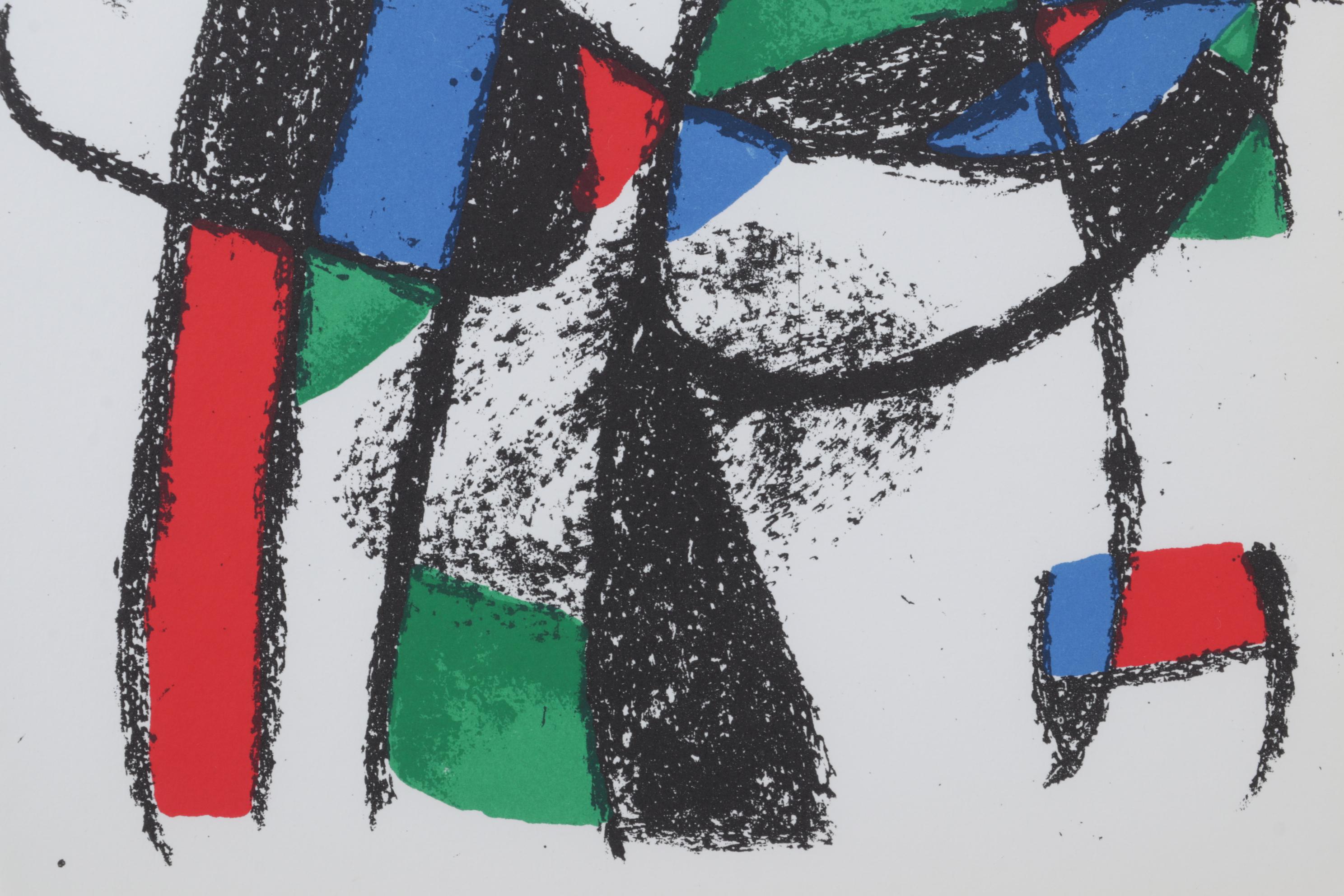 Joan Miró Color Lithograph From "Lithographs II," 1975