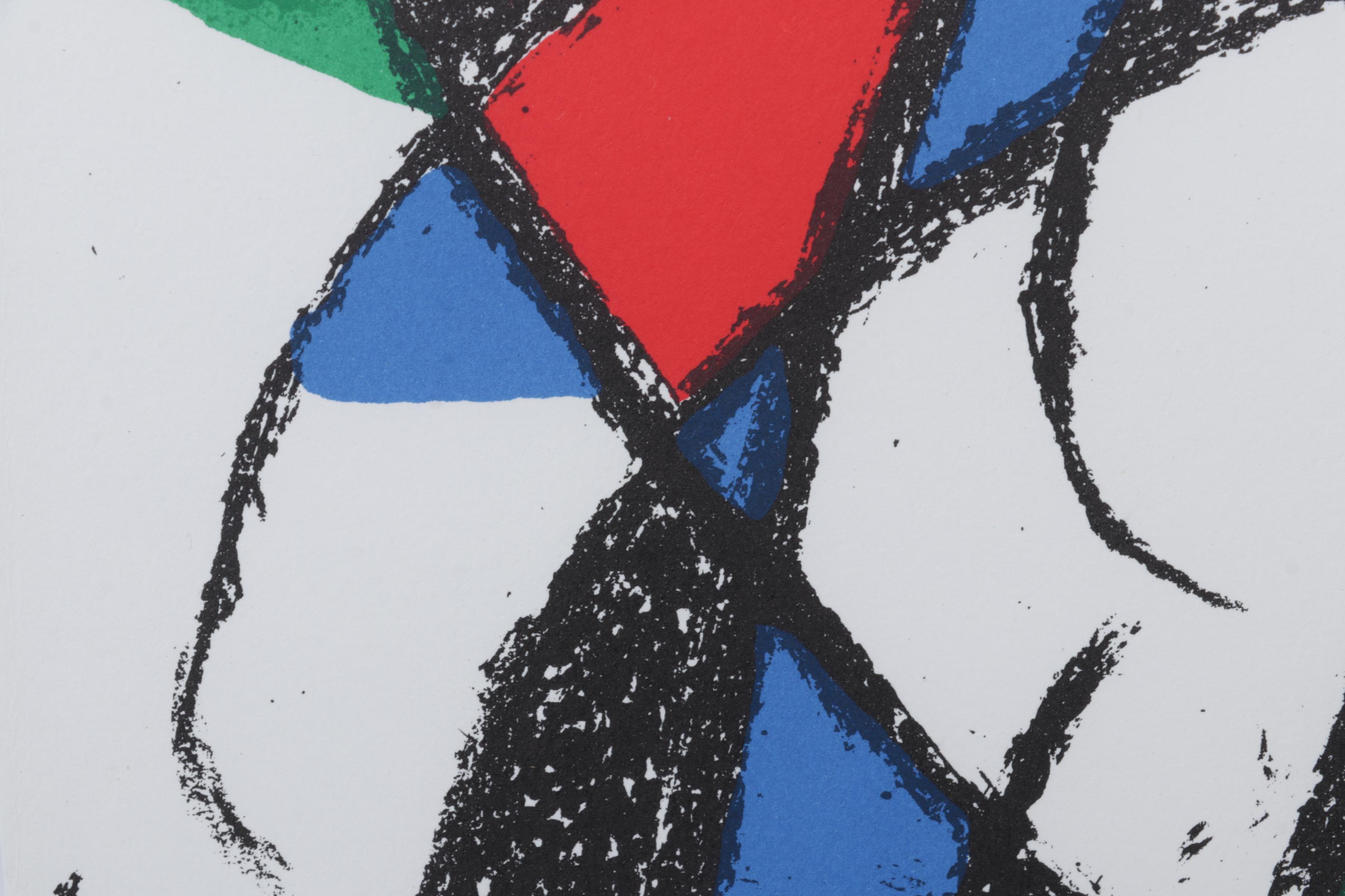 Joan Miró Color Lithograph From "Lithographs II," 1975