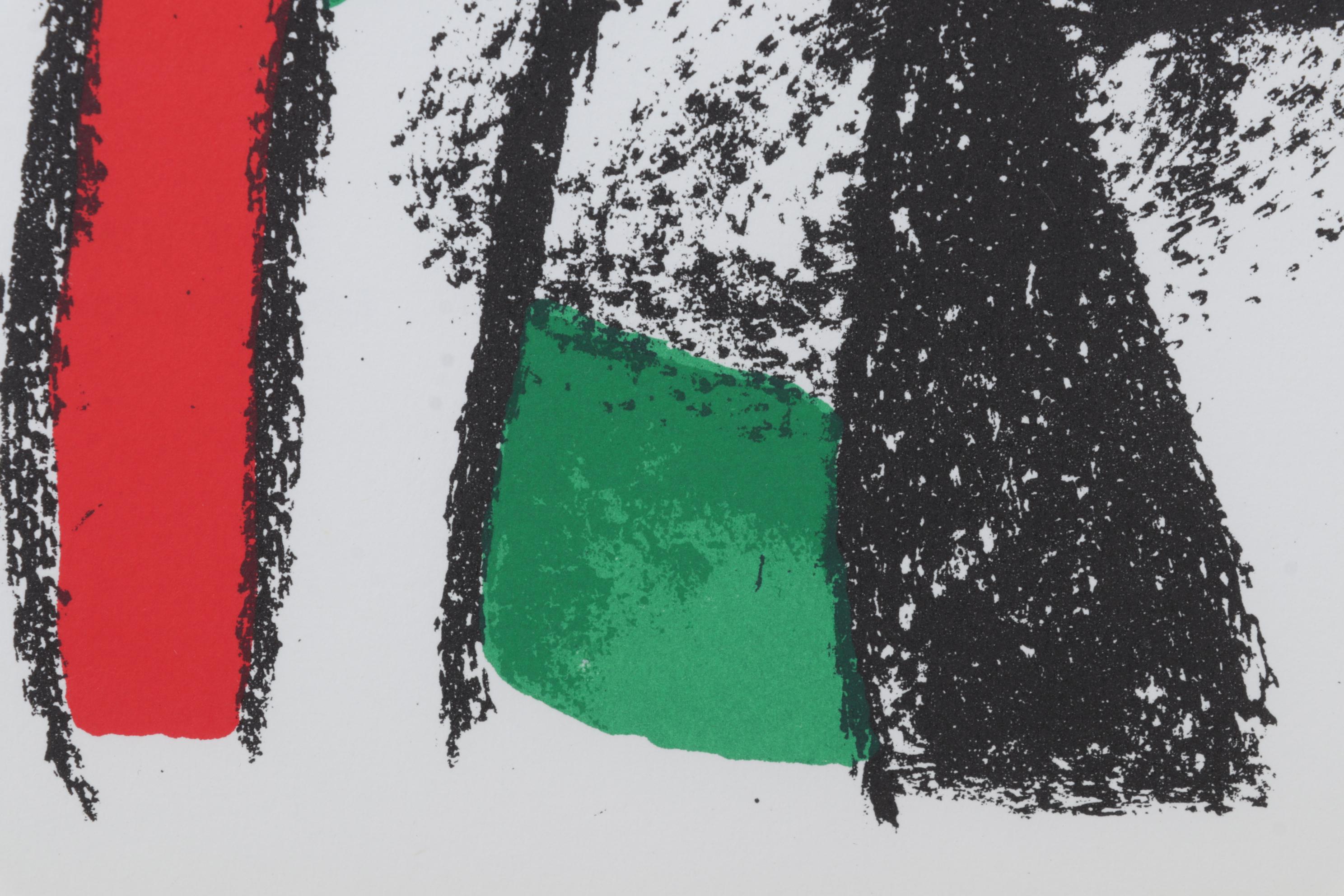 Joan Miró Color Lithograph From "Lithographs II," 1975