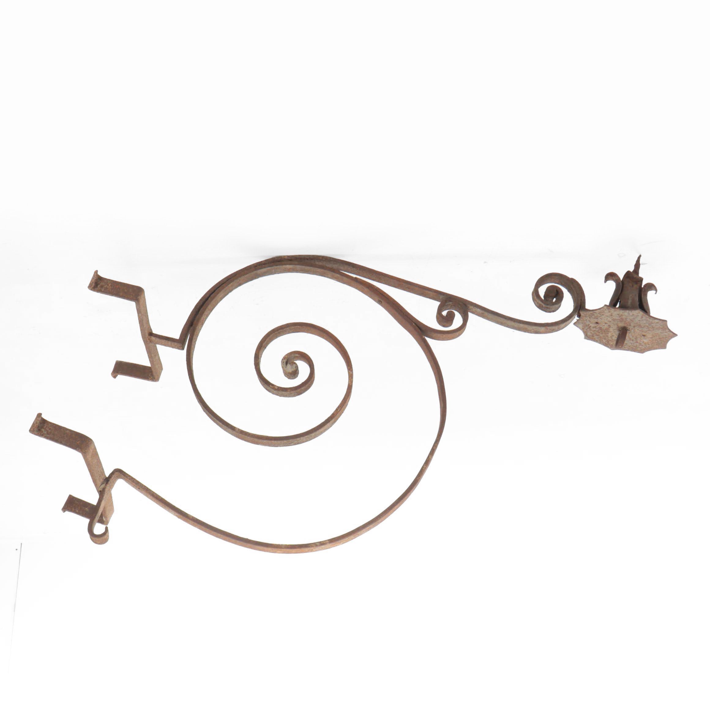 Large Wrought Iron Trade Sign Bracket