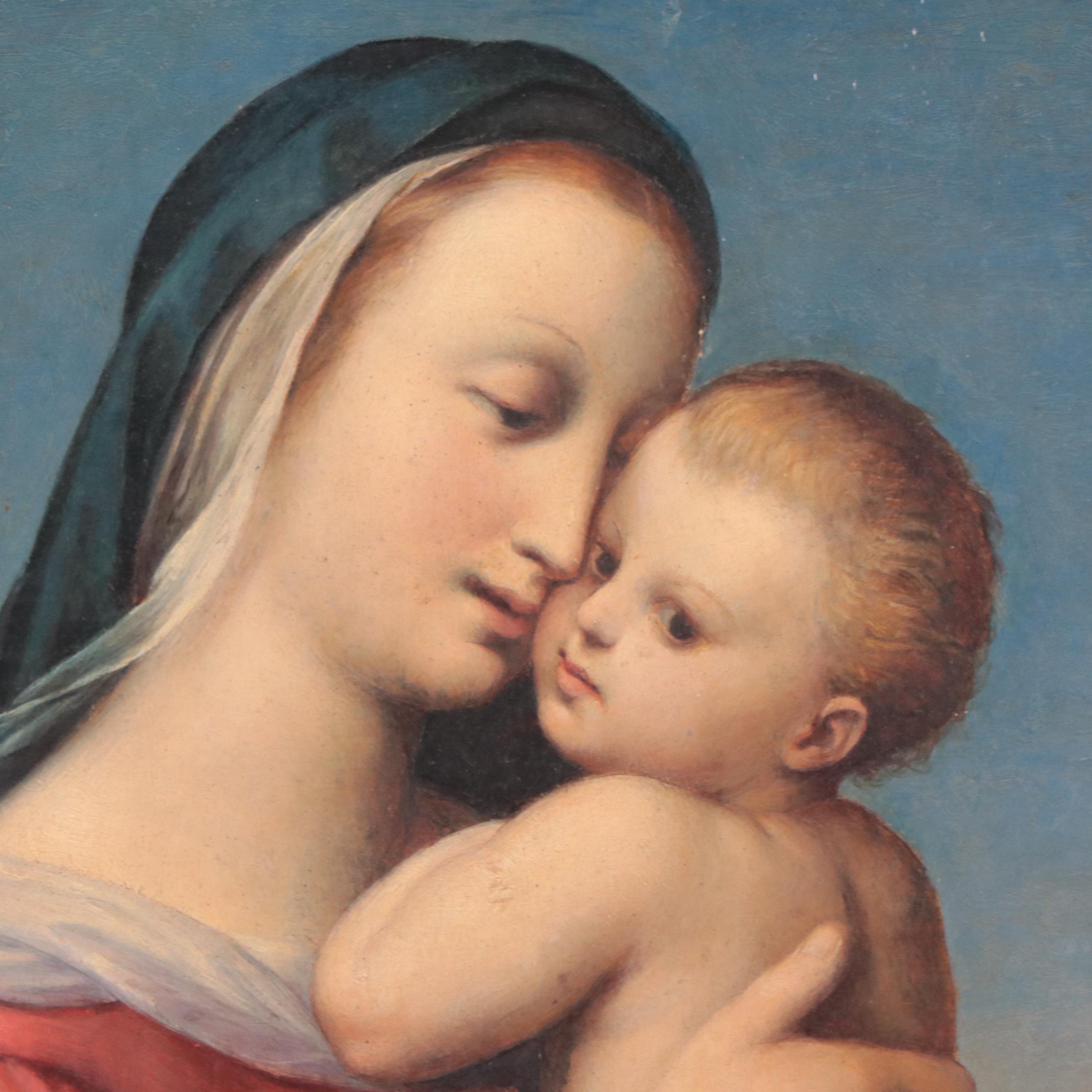 Oil Painting After "Tempi Madonna" by Raphael