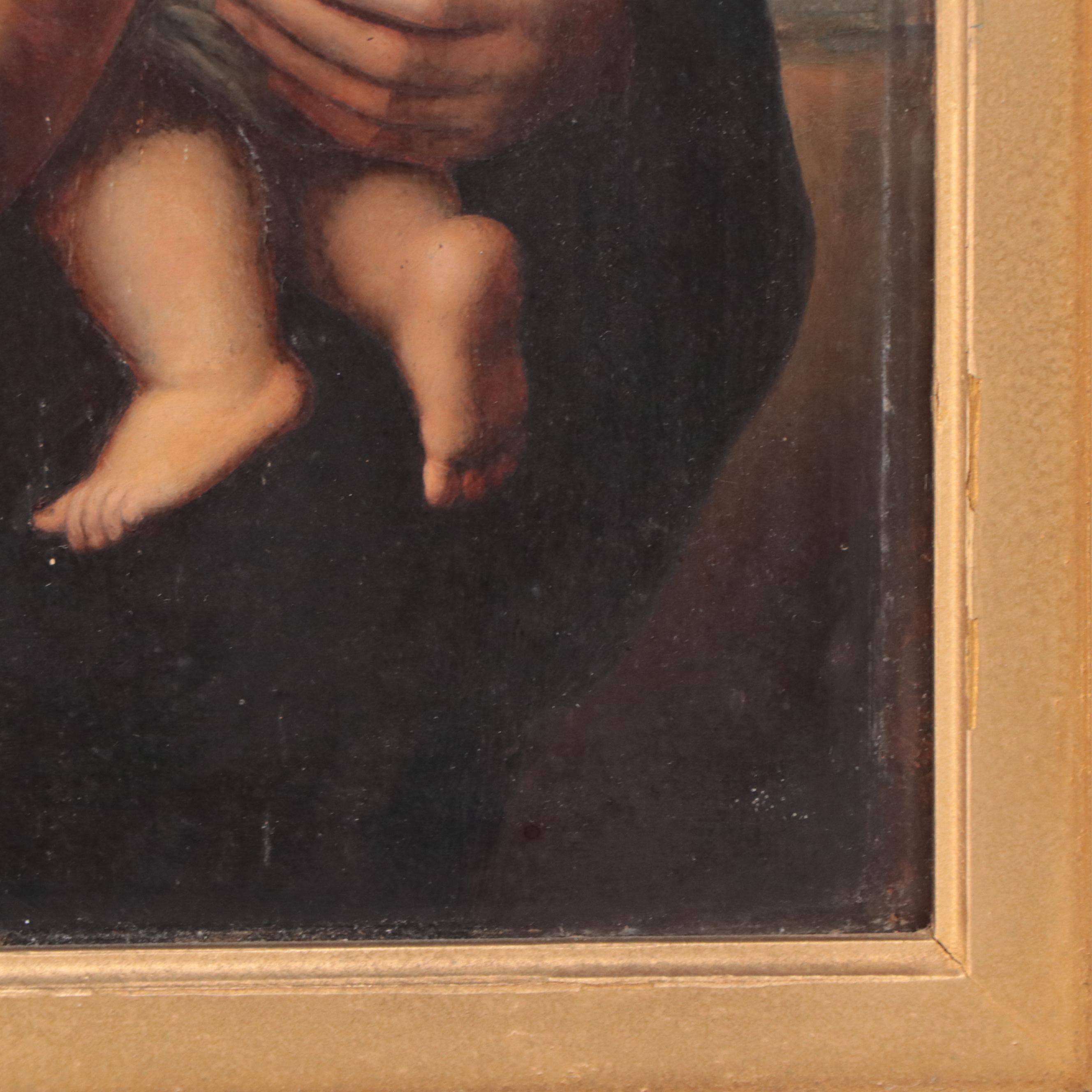 Oil Painting After "Tempi Madonna" by Raphael