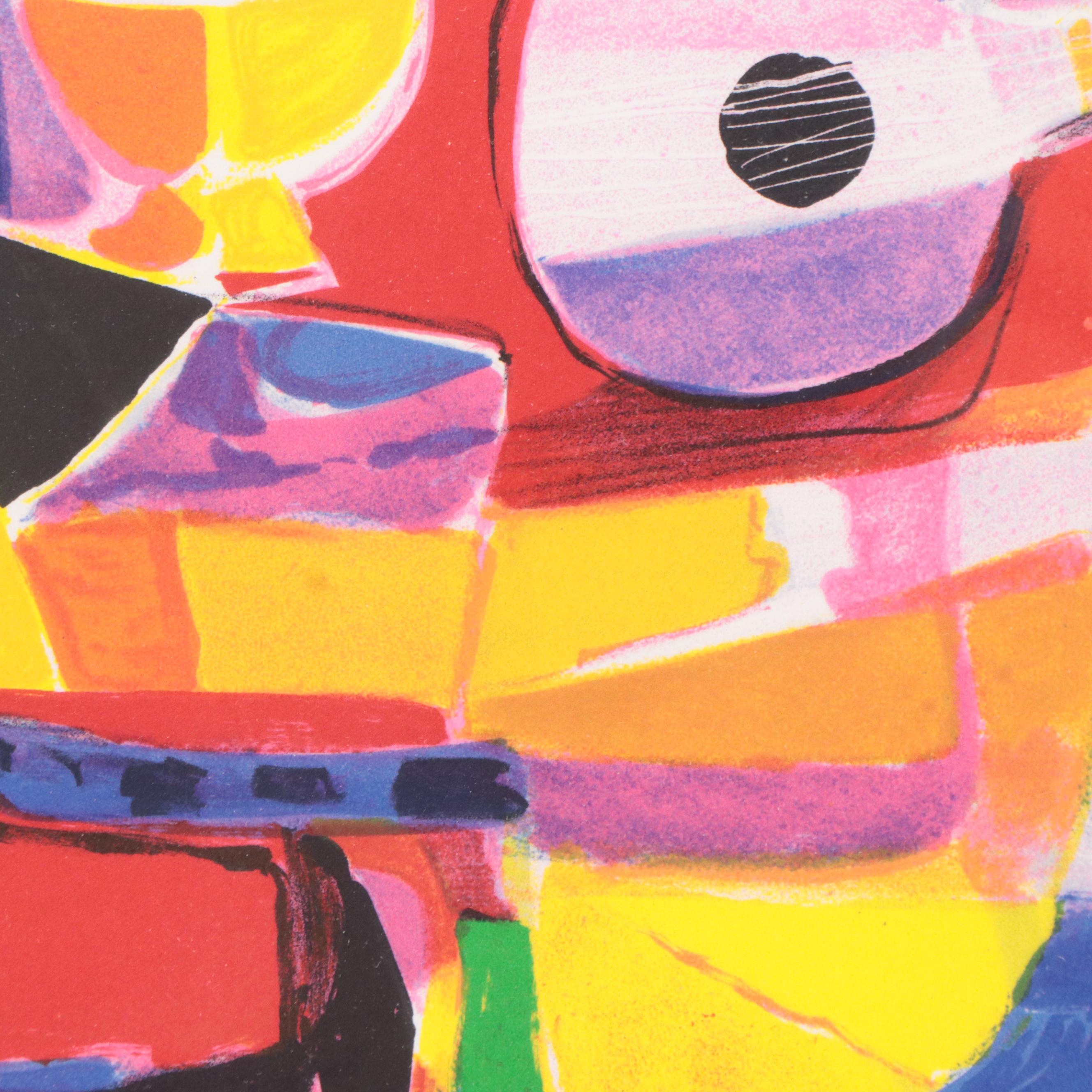 Marcel Mouly Lithograph "Le Pichet Mauve," 1997