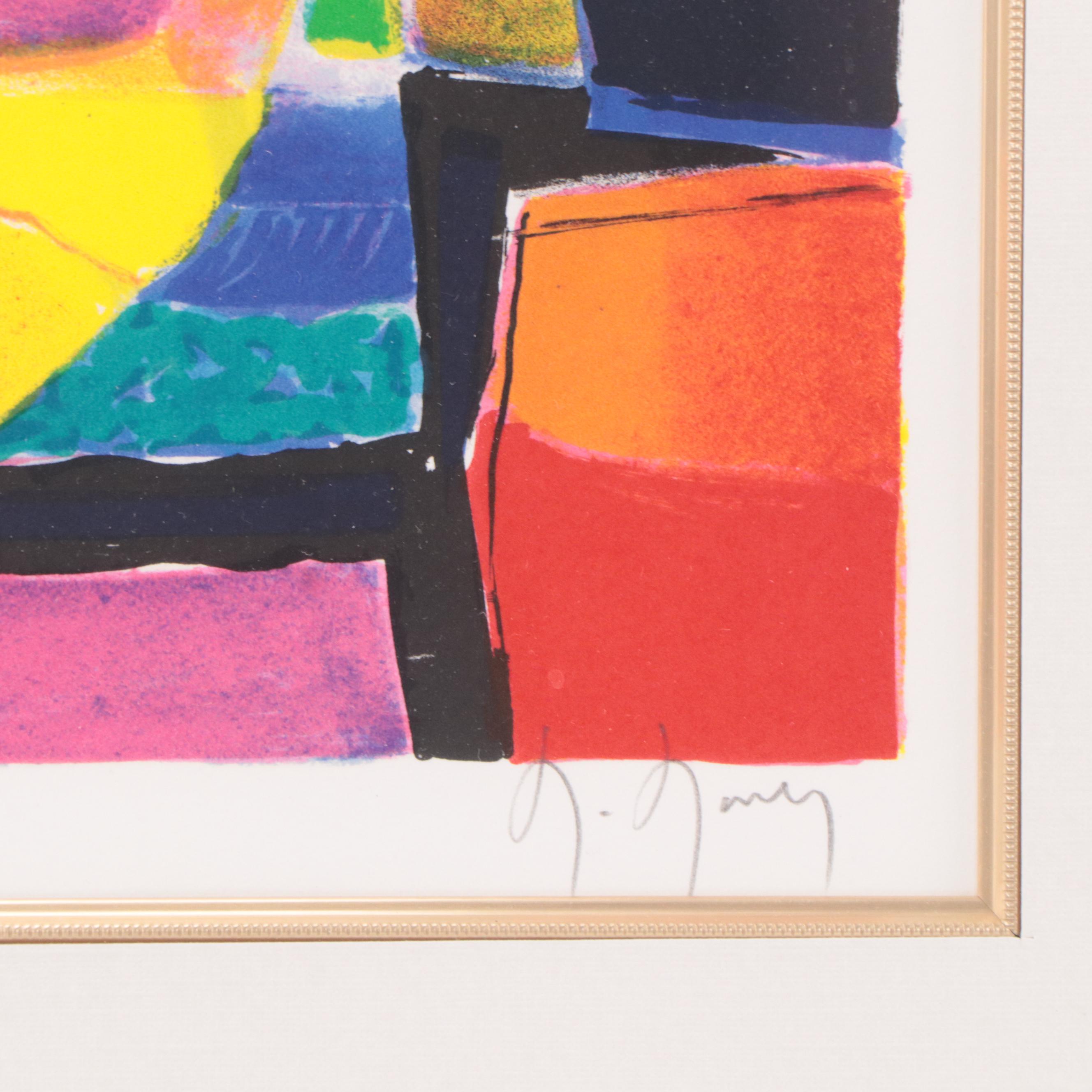 Marcel Mouly Lithograph "Le Pichet Mauve," 1997