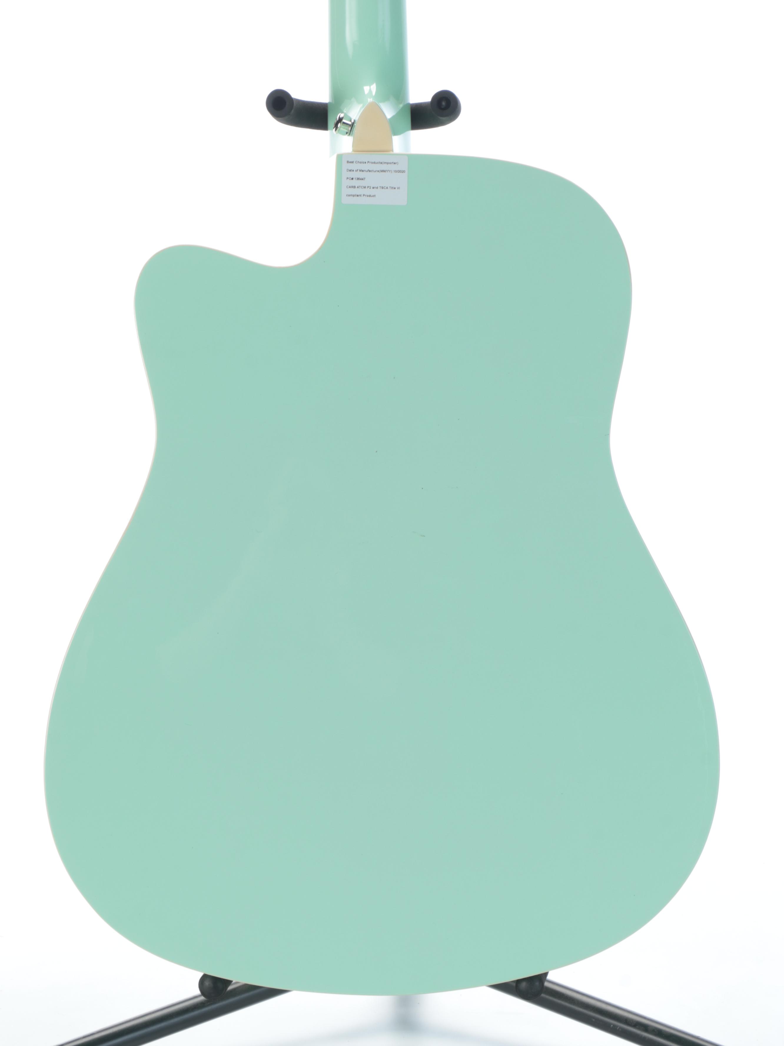 Signed Taylor Swift Mint Green Acoustic Guitar with Accessories
