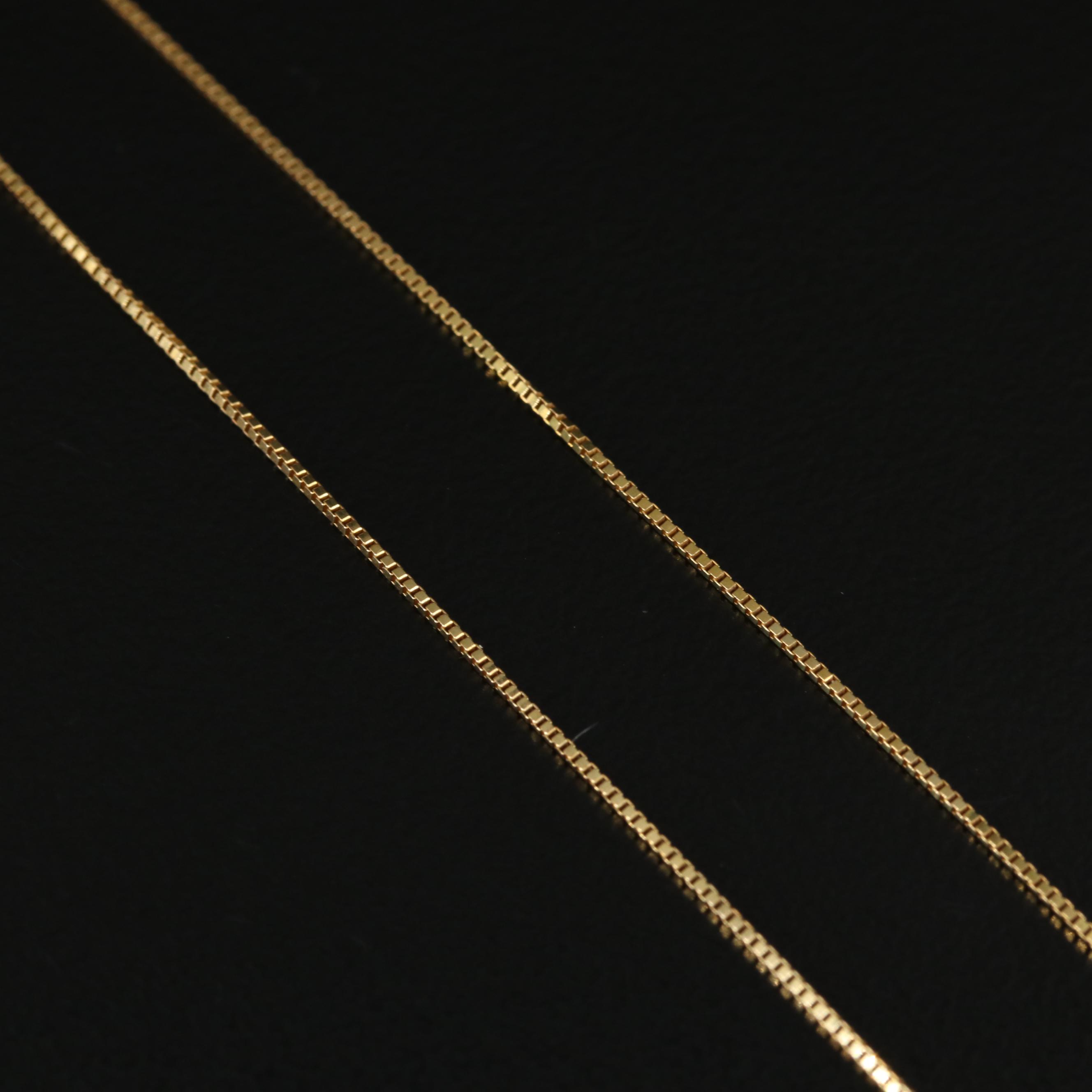 10K Pearl Solitaire Necklace