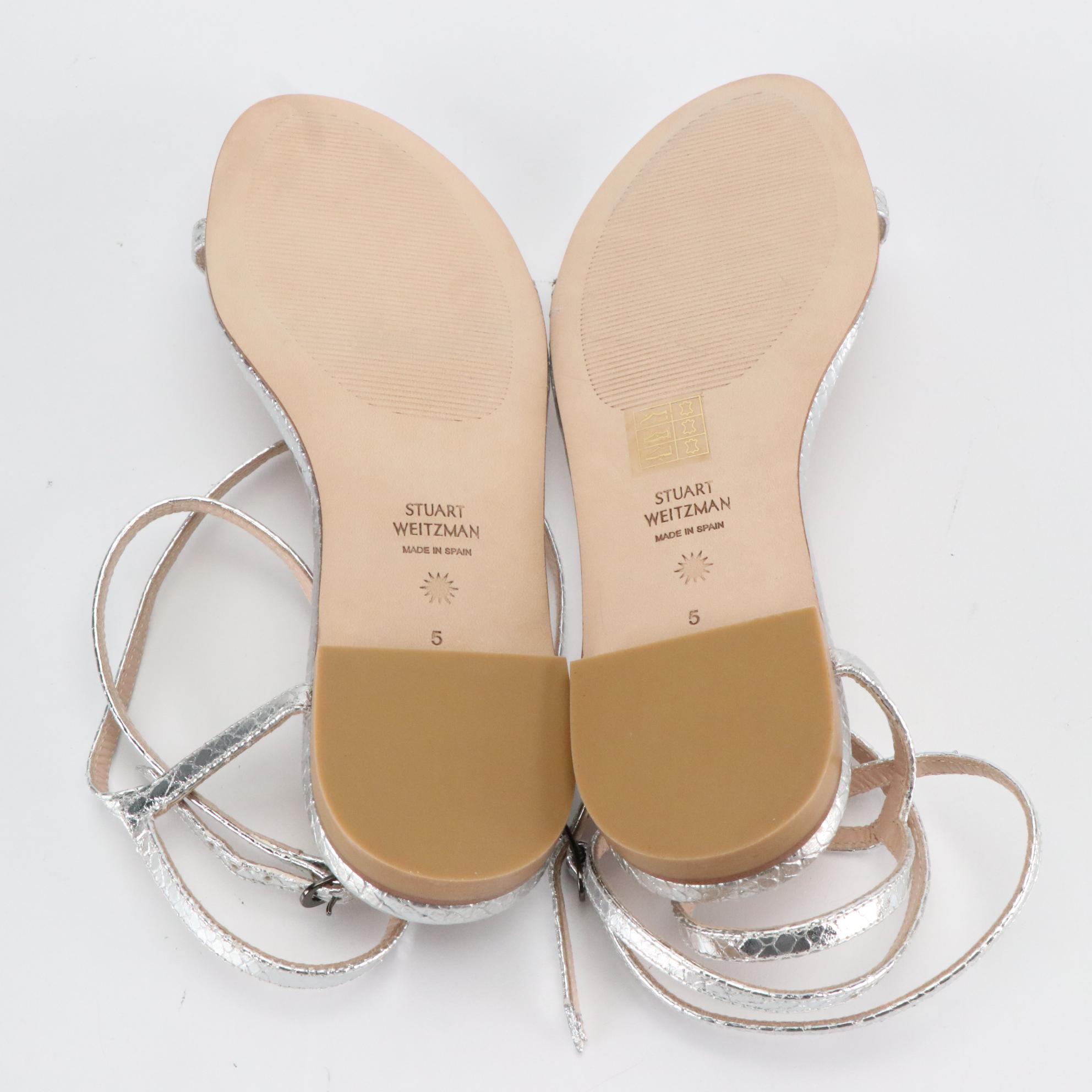 Stuart Weitzman Embellished Sandals and Jelly Flats in Boxes