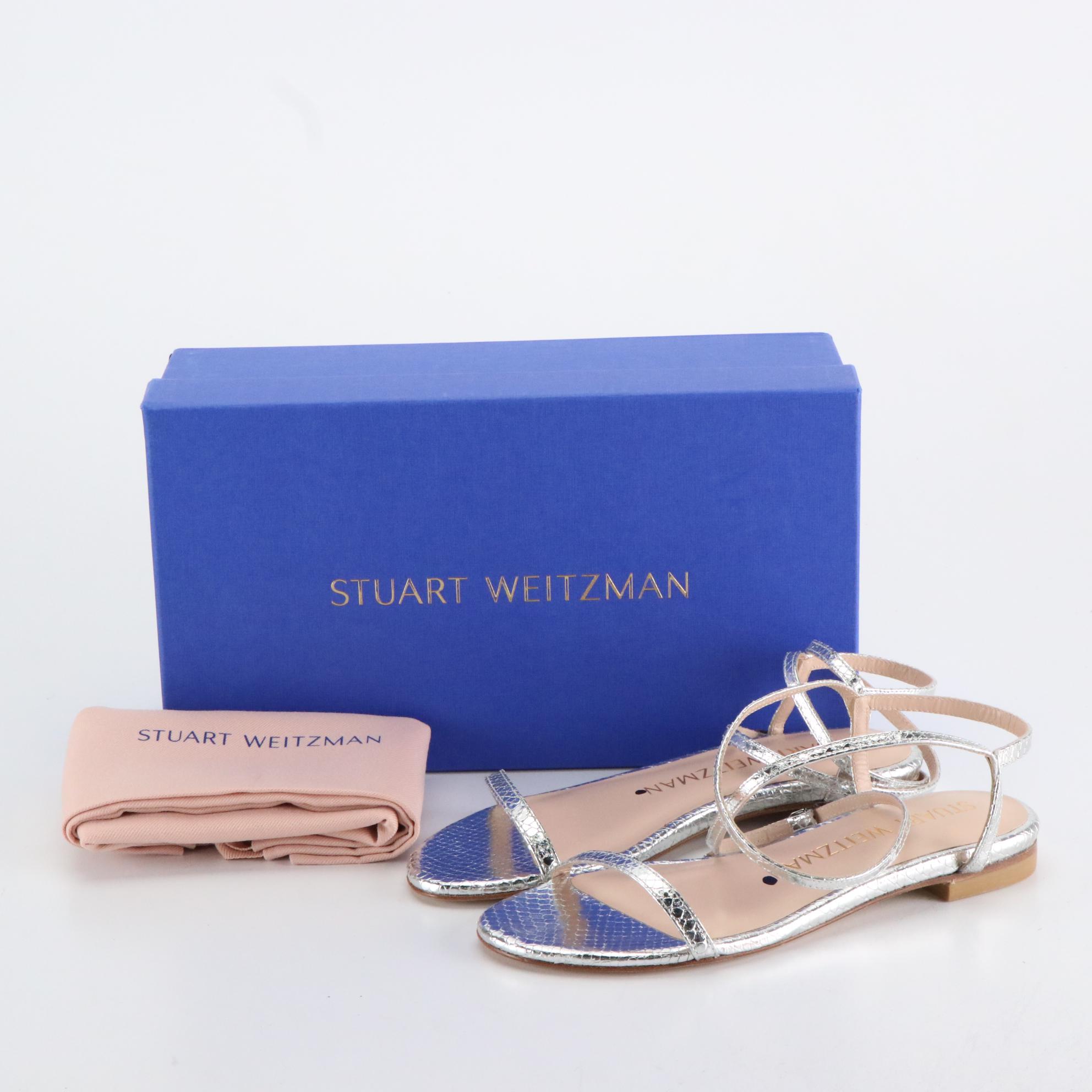 Stuart Weitzman Embellished Sandals and Jelly Flats in Boxes