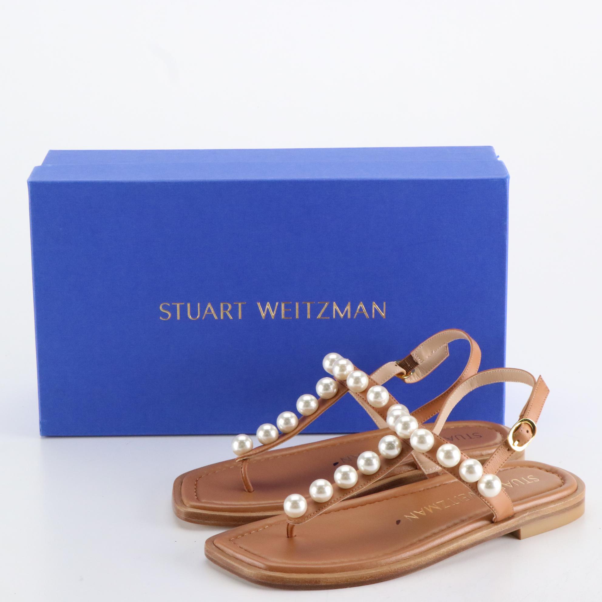 Stuart Weitzman Embellished Sandals and Jelly Flats in Boxes