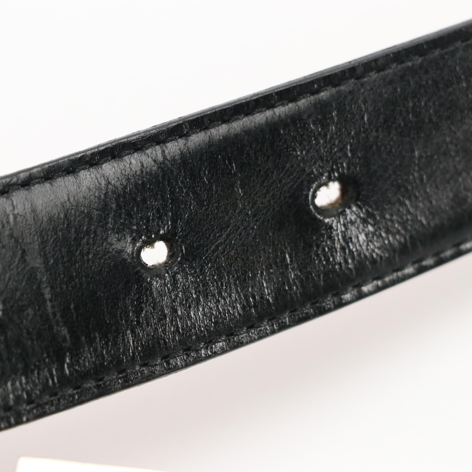 BVLGARI Logo Buckle Reversible Leather Belt EBTH