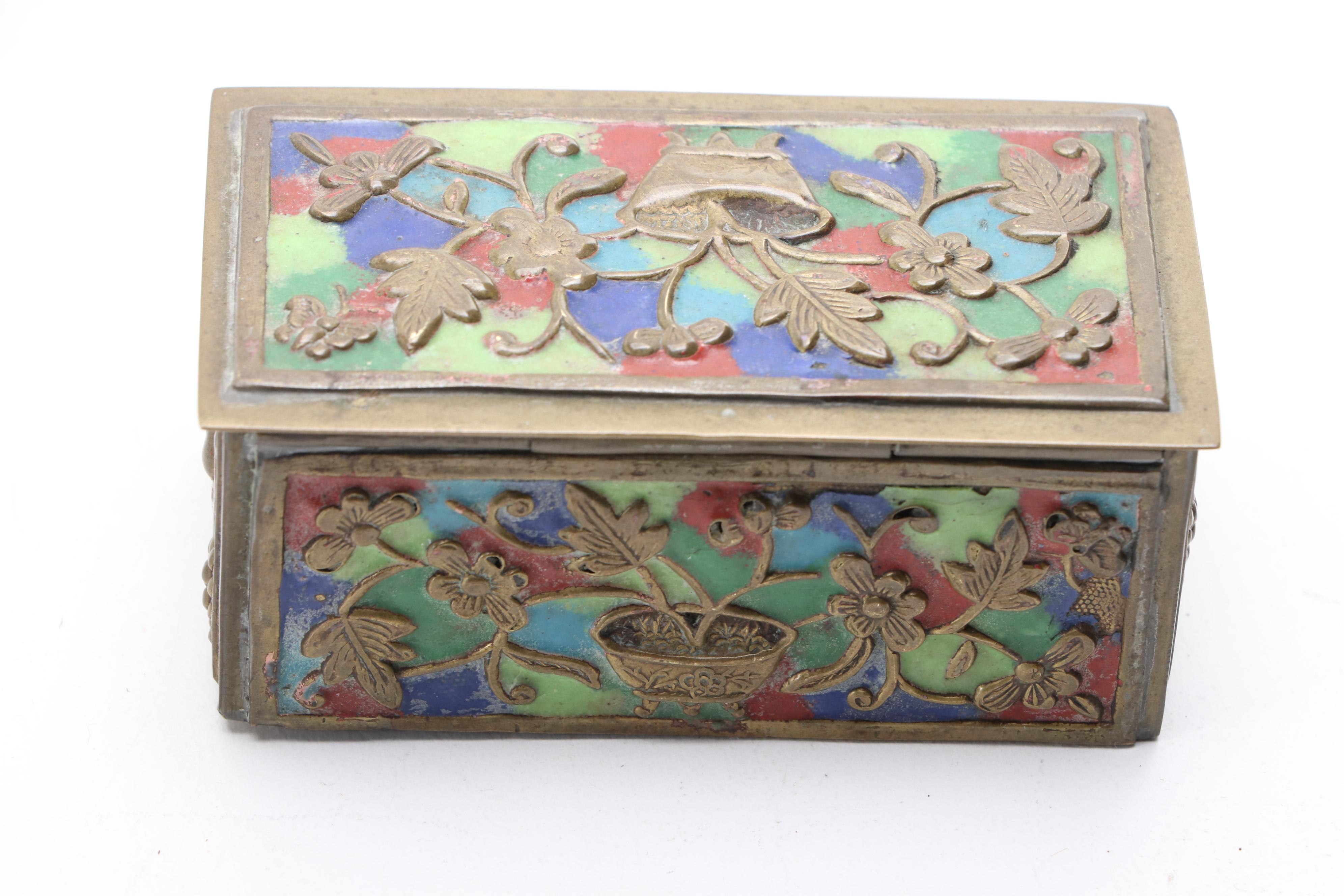 Canton Enamel Stamp Boxes, Early to Mid-20th Century