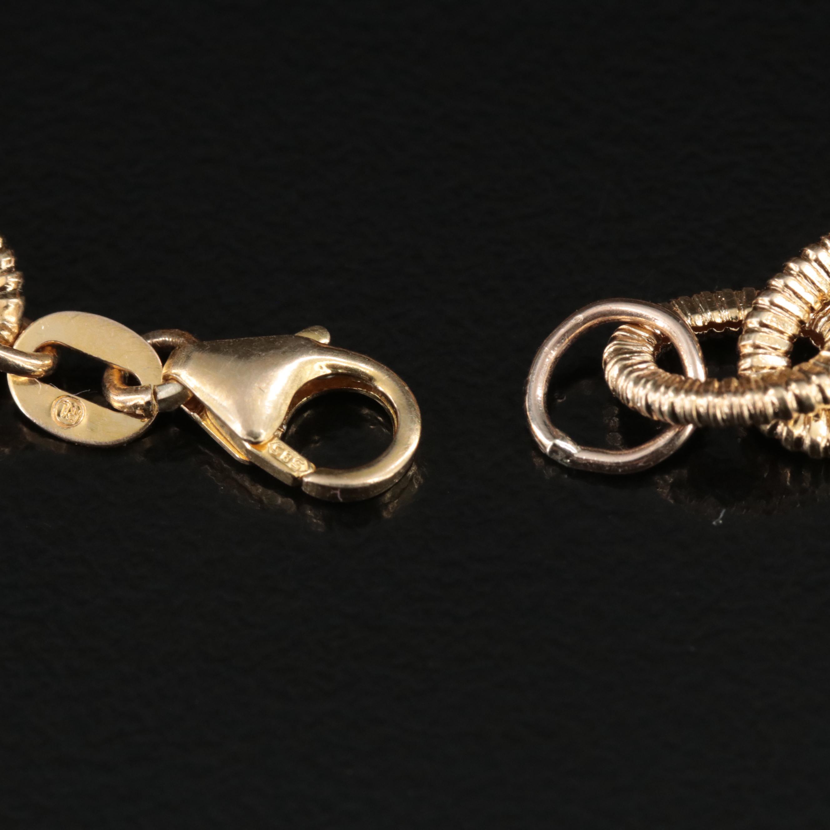 14K Cable Link Bracelet