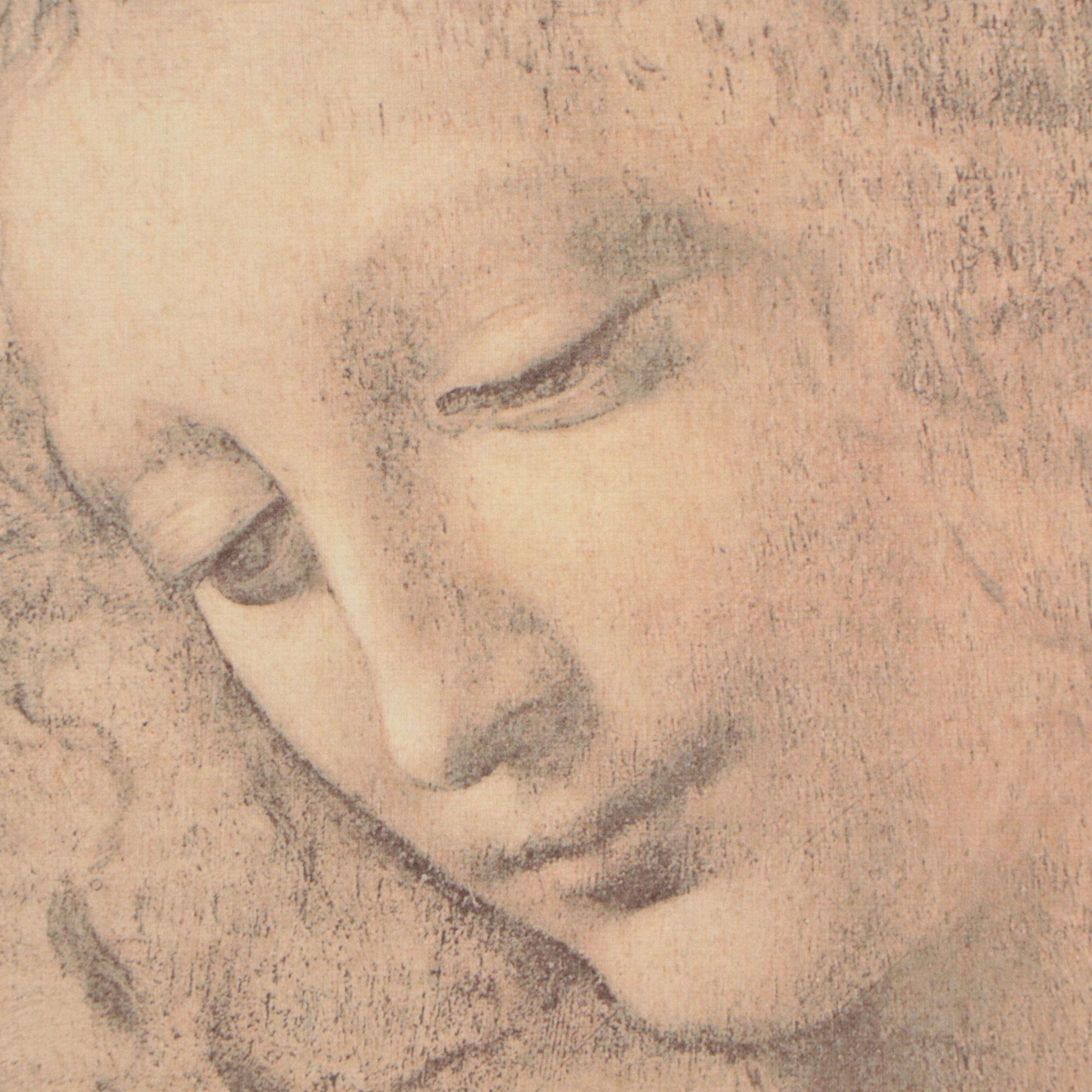 Offset Lithograph "La Scapigliata" After Leonardo da Vinci