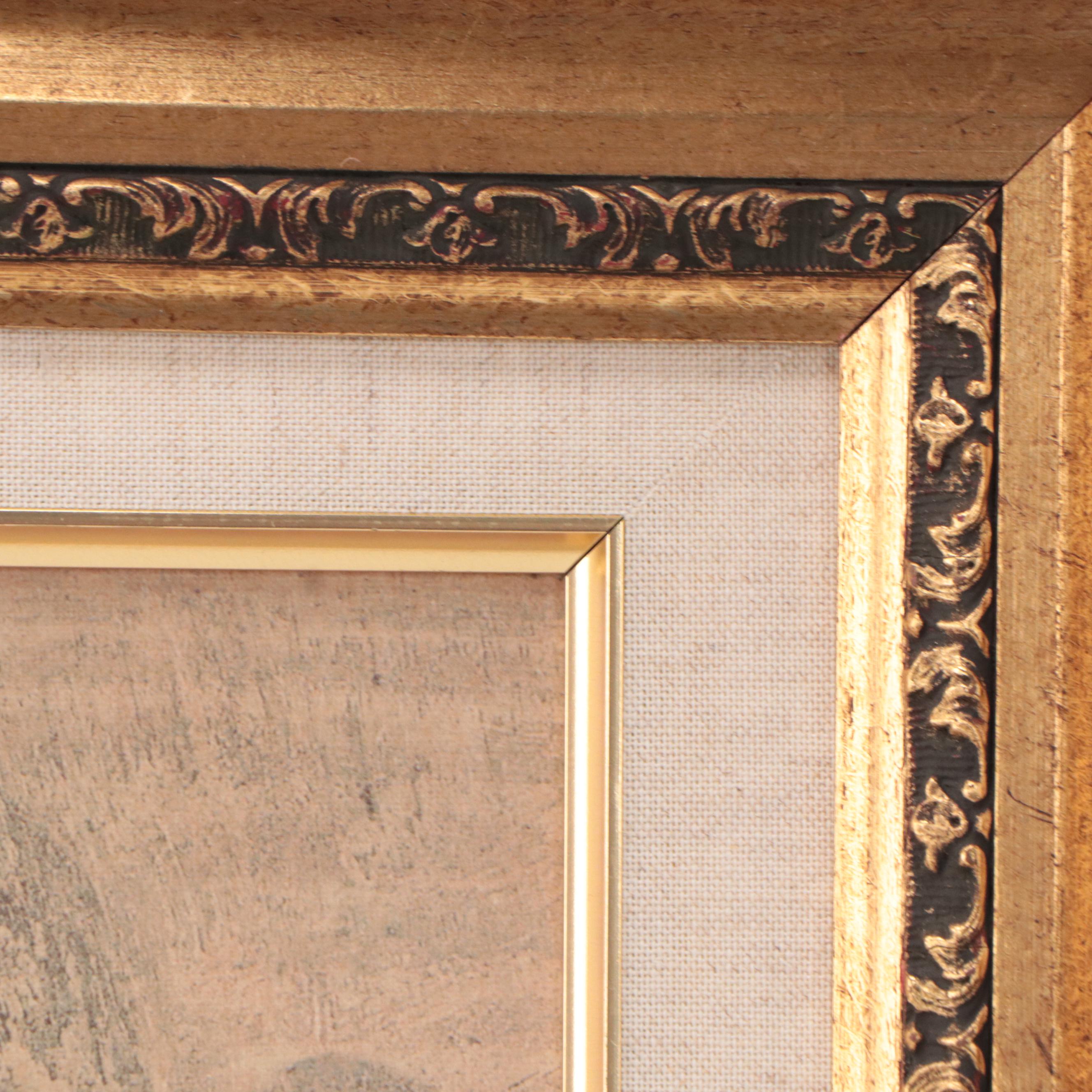 Offset Lithograph "La Scapigliata" After Leonardo da Vinci