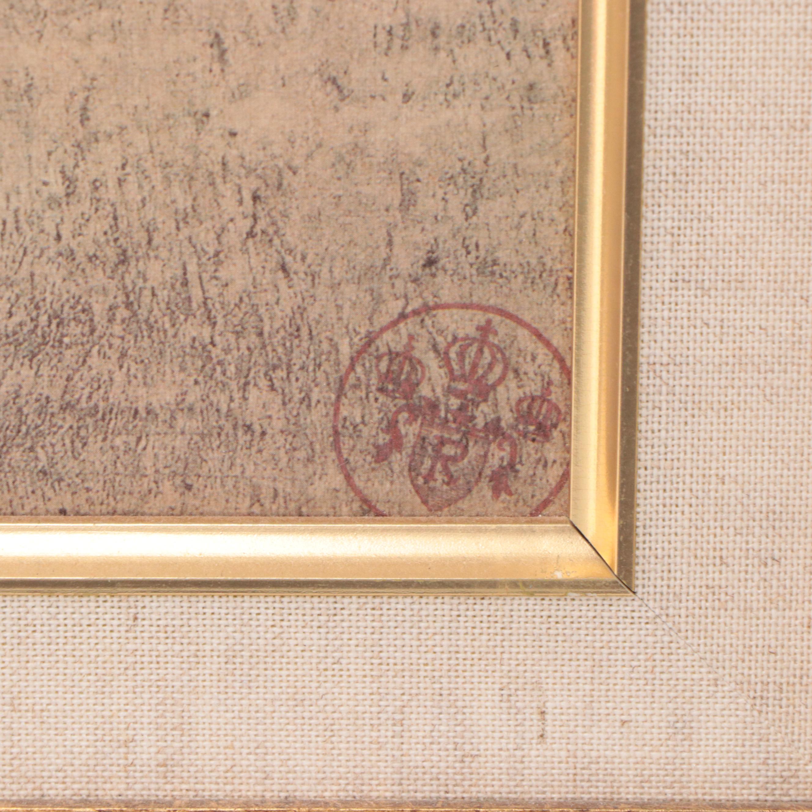 Offset Lithograph "La Scapigliata" After Leonardo da Vinci