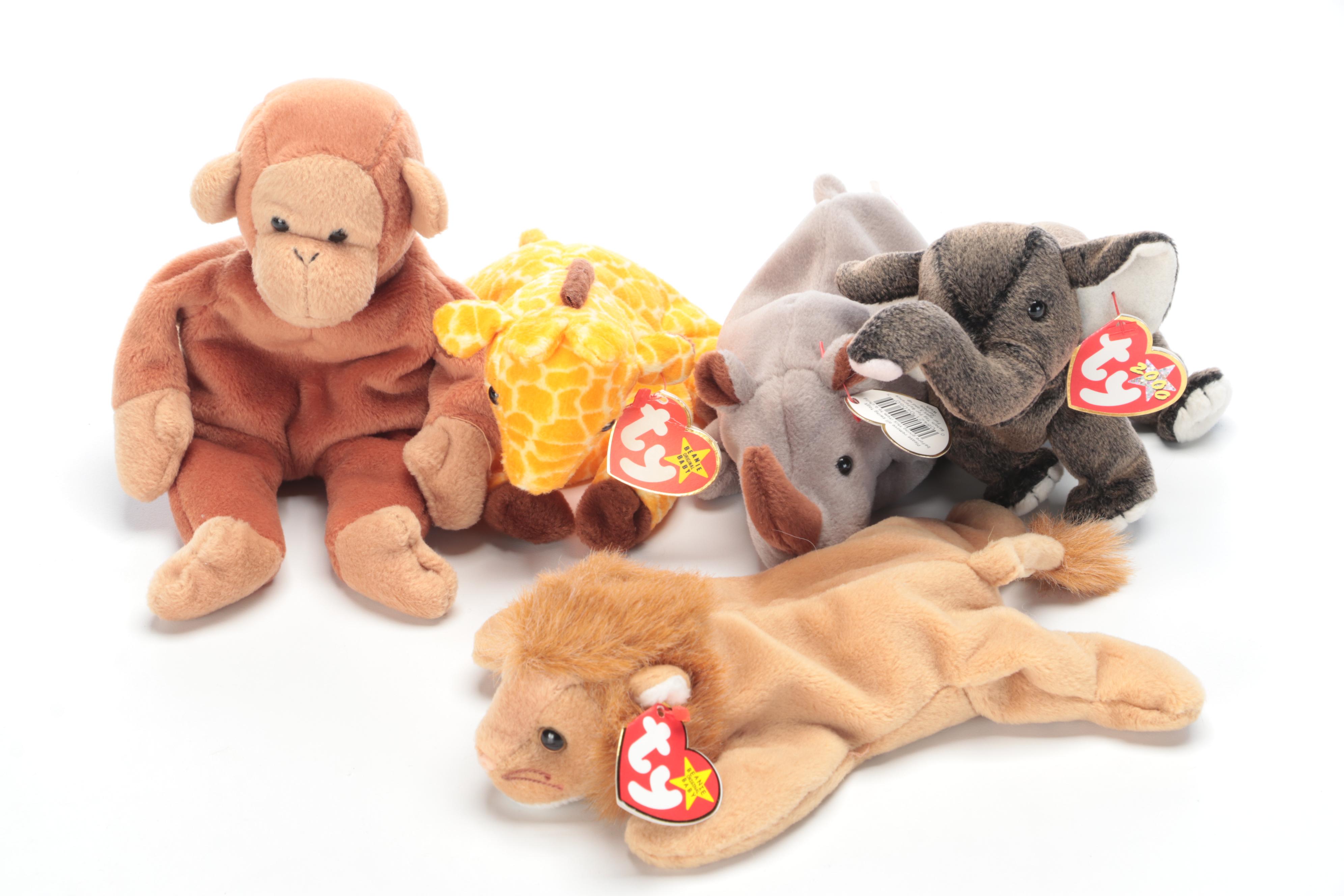 Ty Beanie Babies With "Loosy" and More