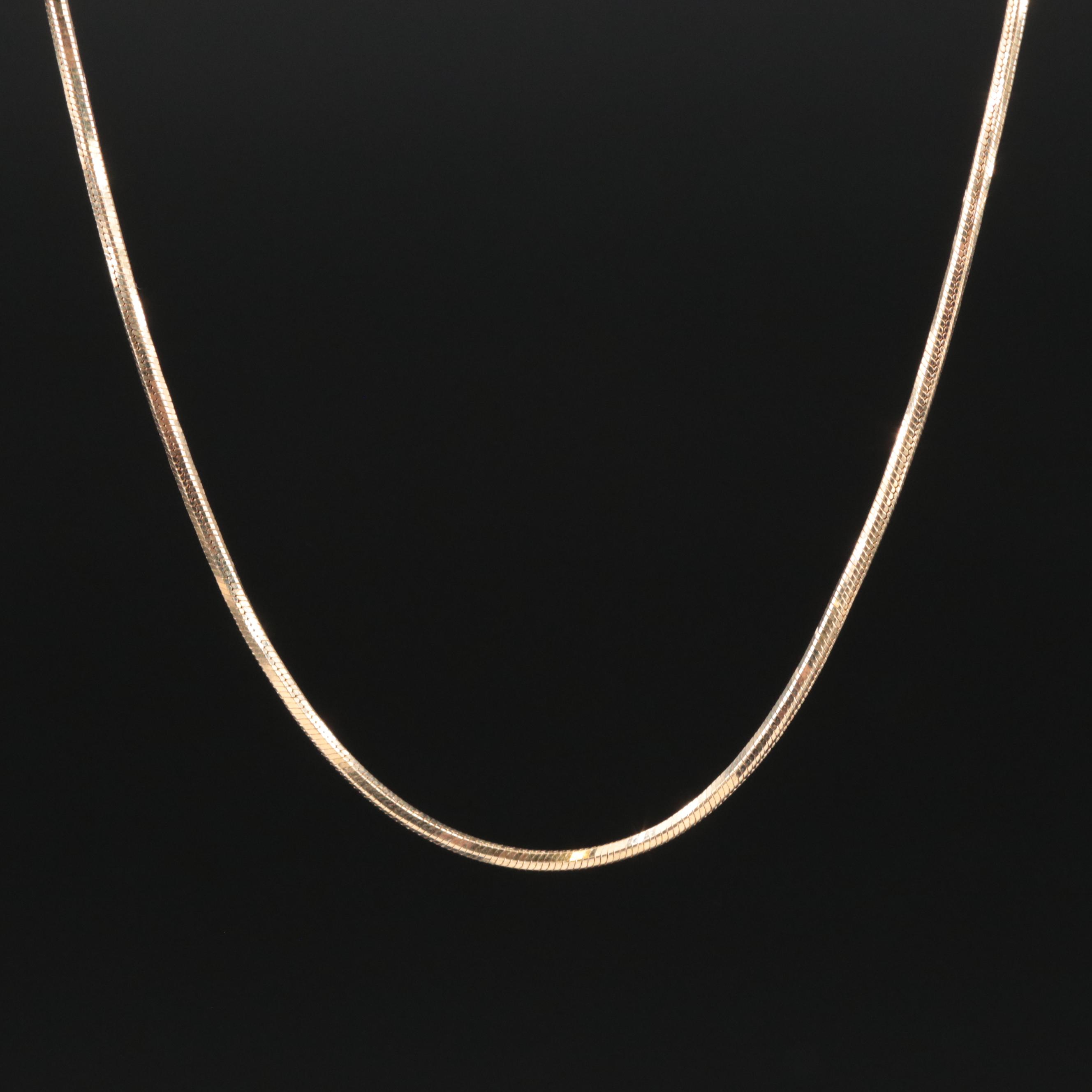 14K Snake Chain Necklace
