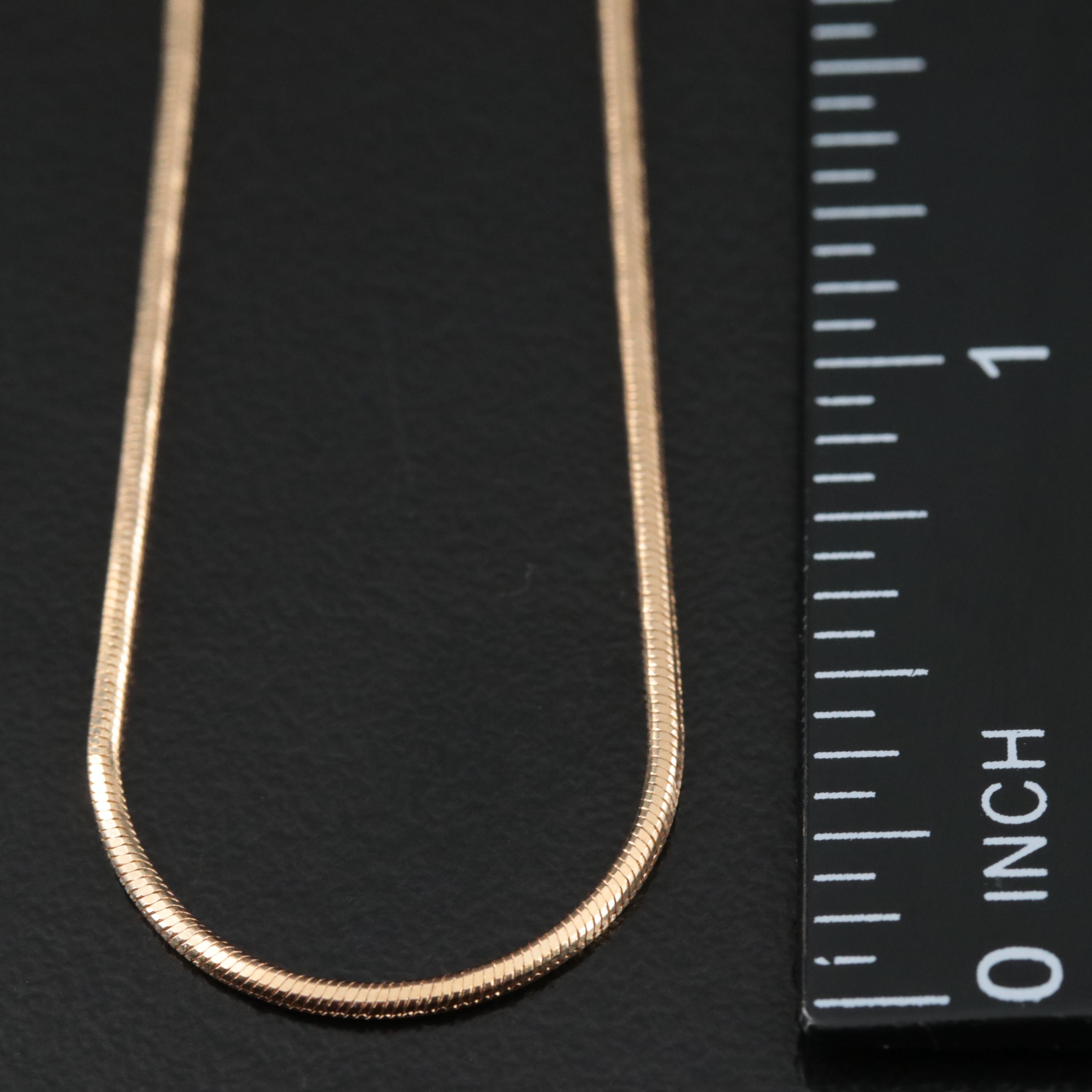 14K Snake Chain Necklace