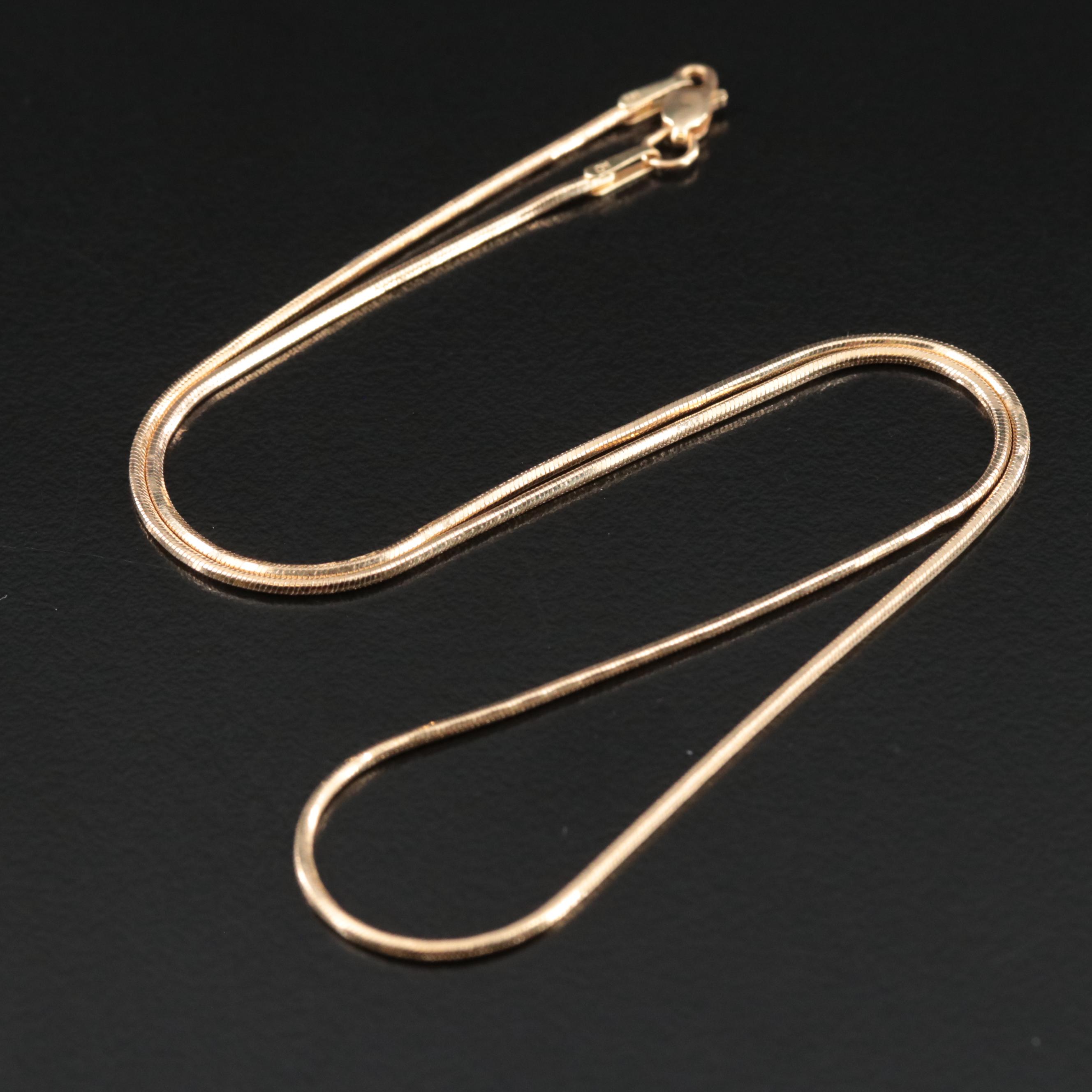 14K Snake Chain Necklace