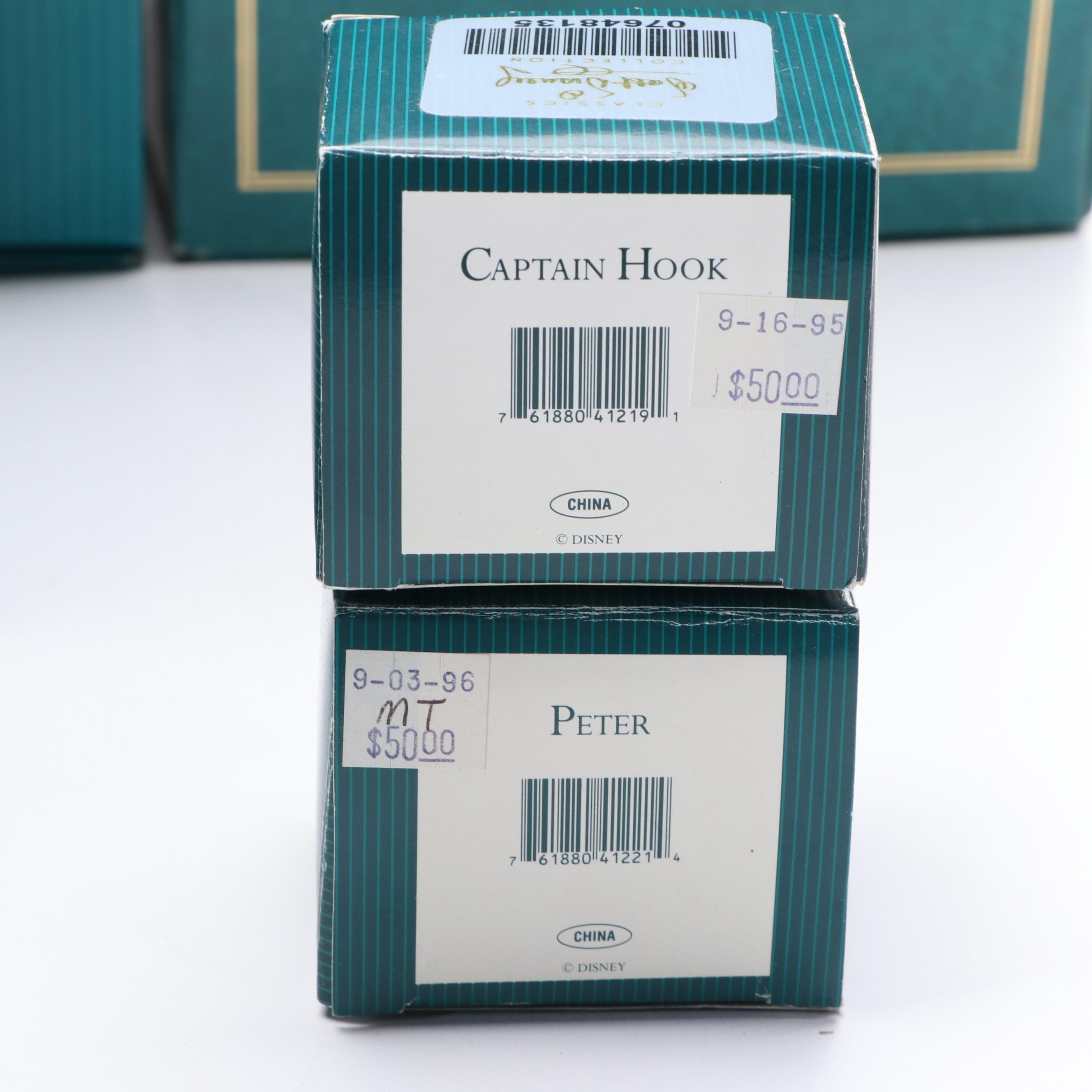 Walt Disney Classics Collection "Peter Pan" Porcelain Figurines