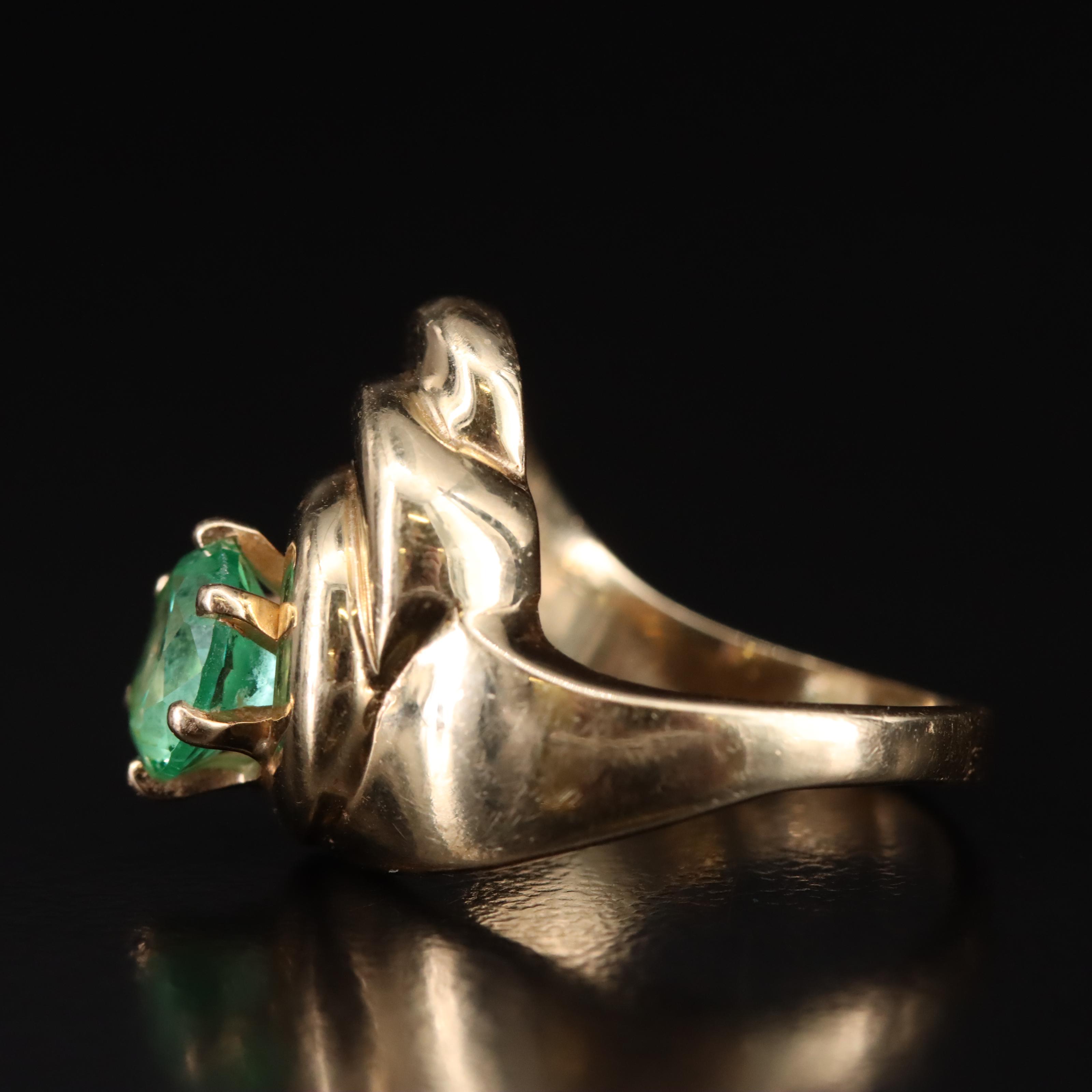 14K Sapphire Wave Ring