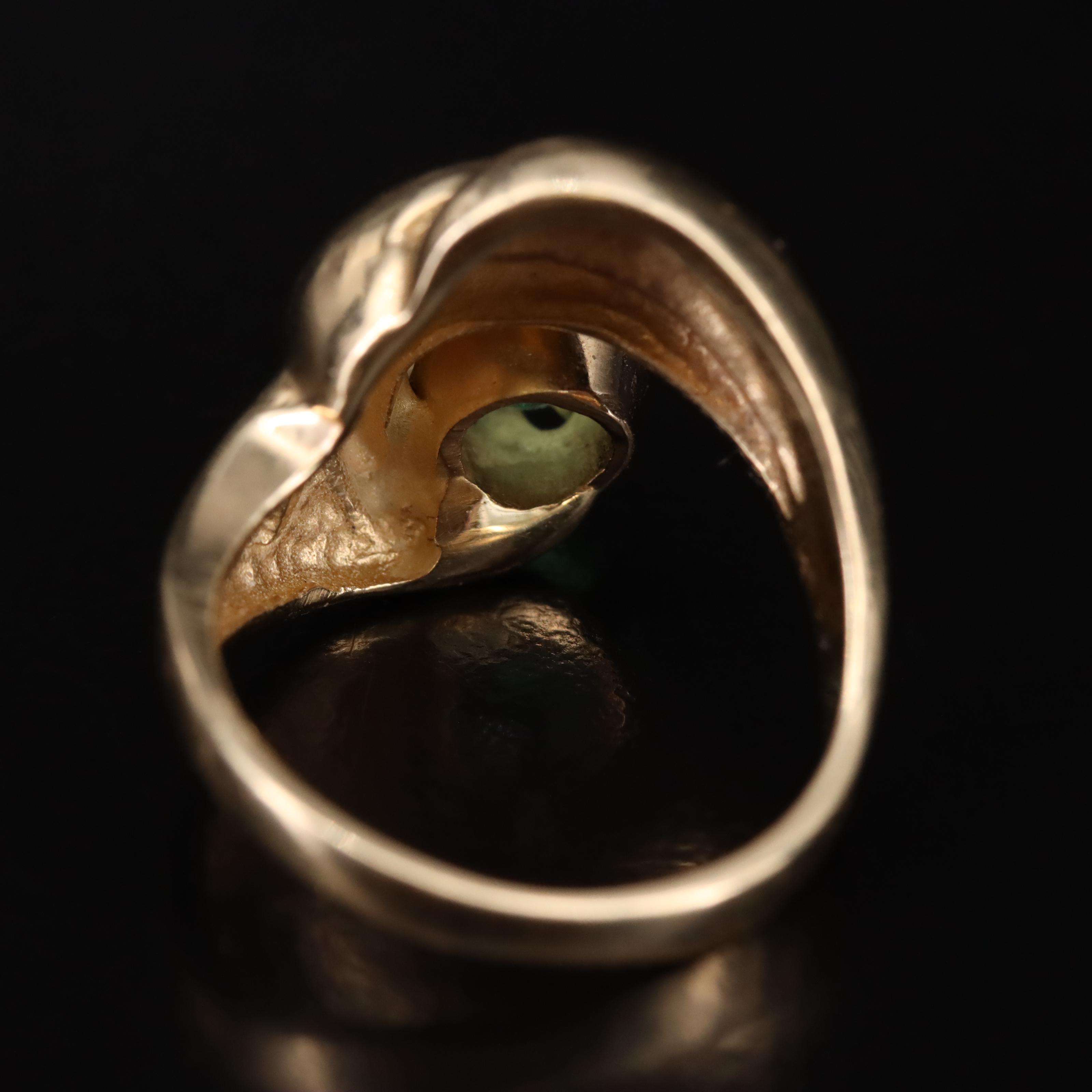 14K Sapphire Wave Ring