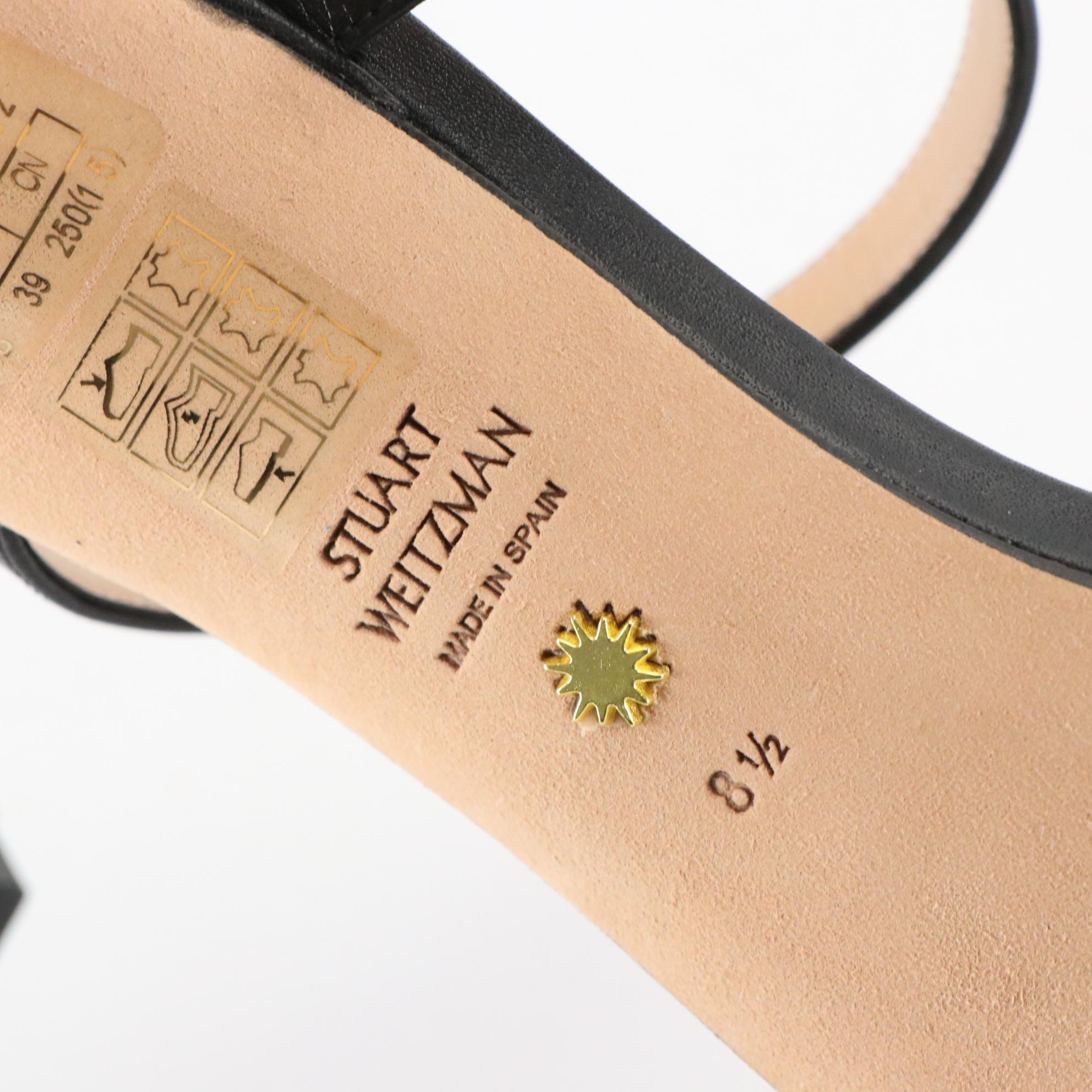 Stuart Weitzman Aleena Mule Sandals and Silver Glitter Pumps, New in Box