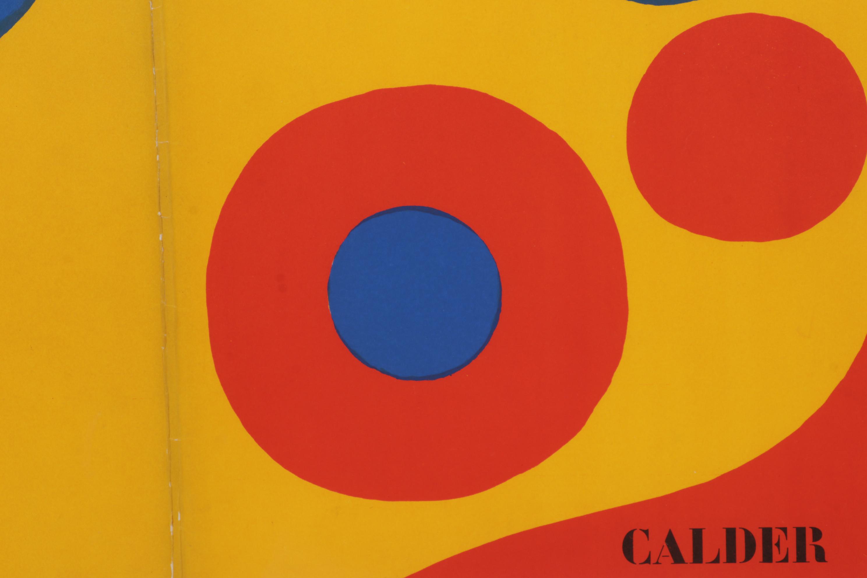 Alexander Calder Double-Page Color Lithograph for "Derrière le Miroir," 1973