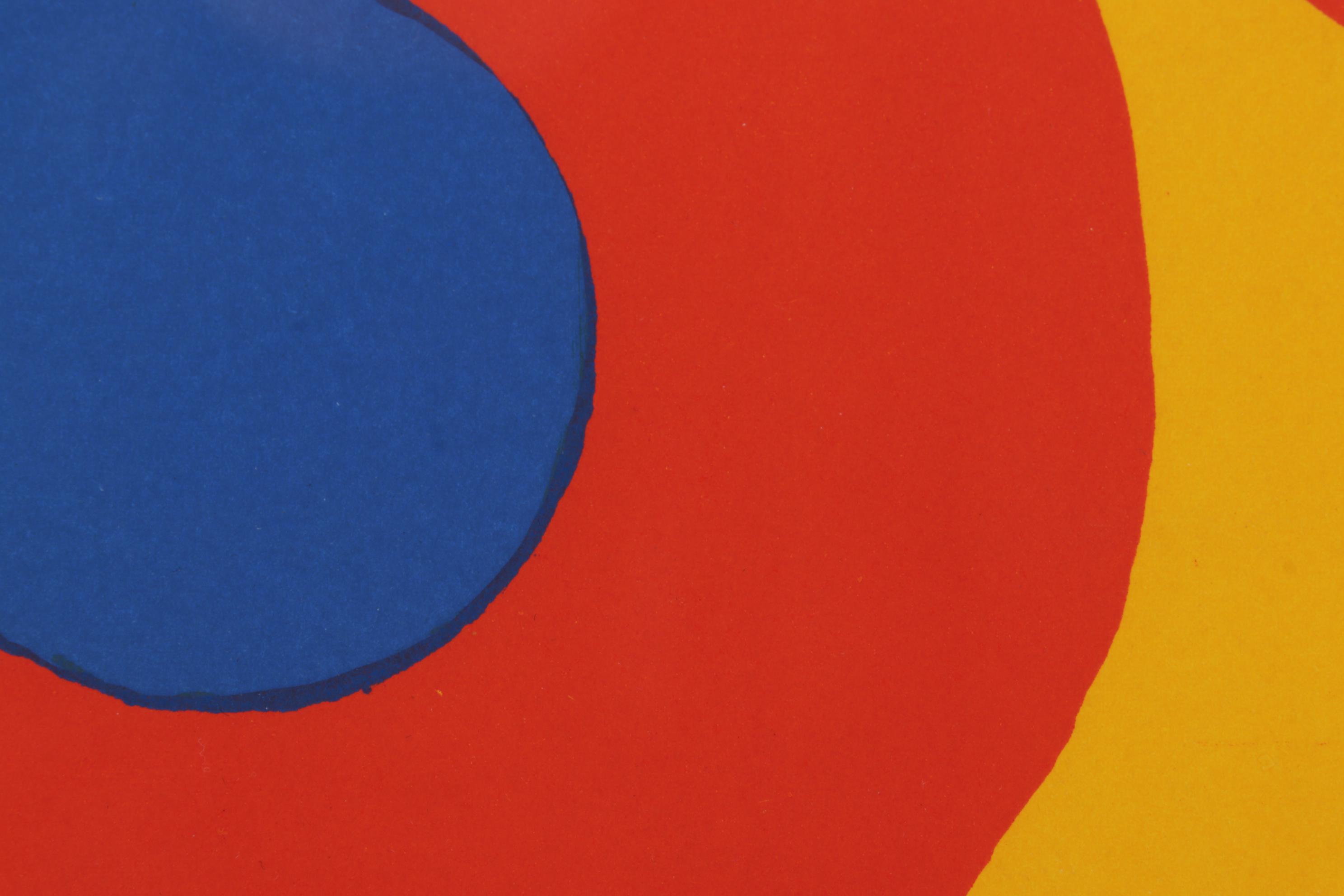 Alexander Calder Double-Page Color Lithograph for "Derrière le Miroir," 1973