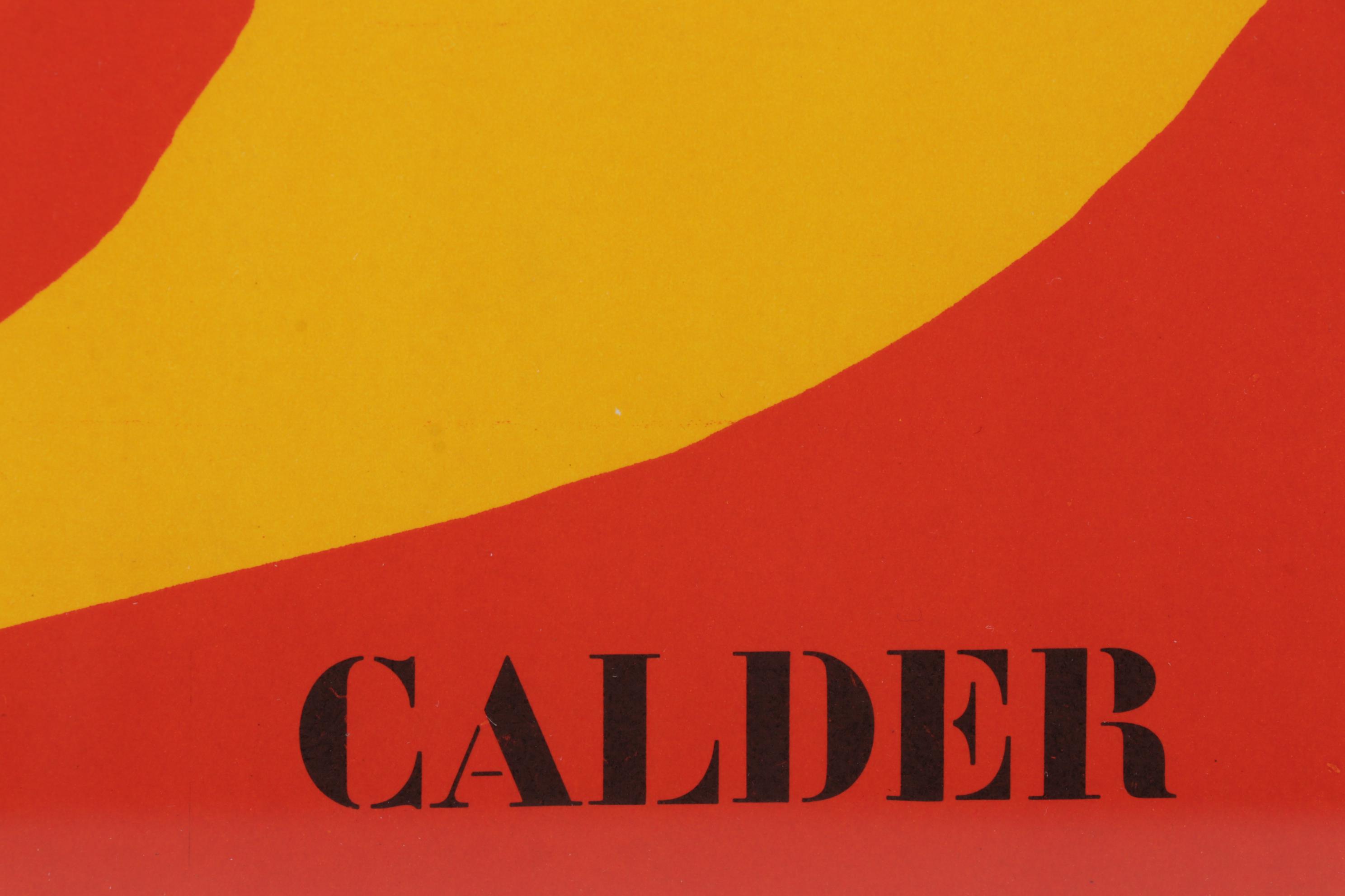 Alexander Calder Double-Page Color Lithograph for "Derrière le Miroir," 1973