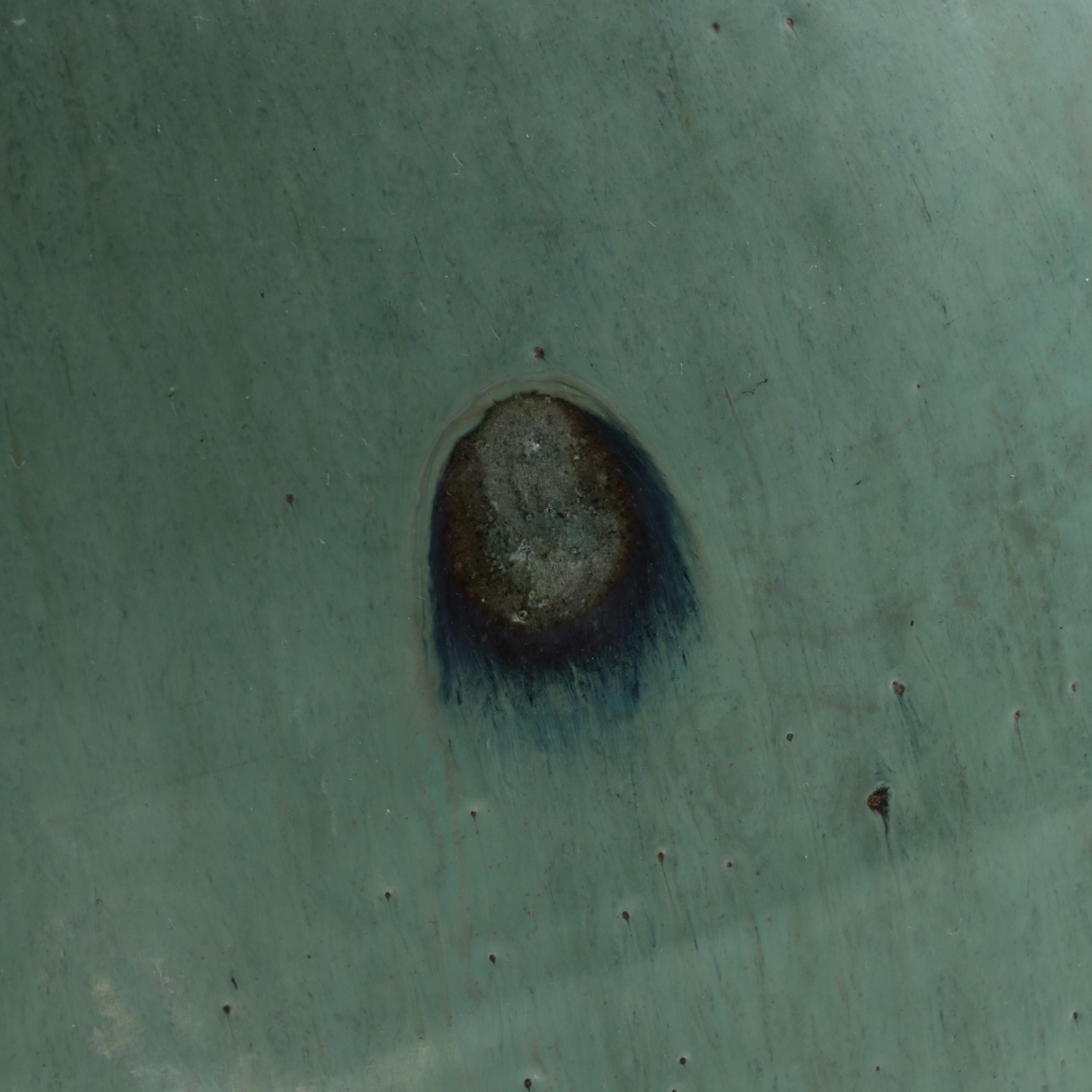 Large Blue Glazed Ceramic Floor Vases