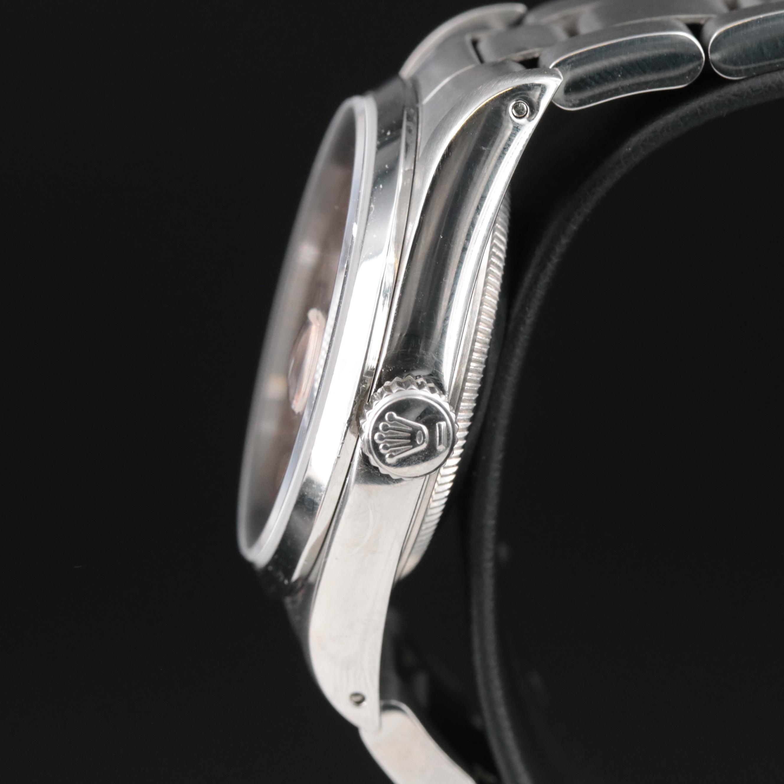 1994 Rolex Salmon Roman Dial Datejust Watch