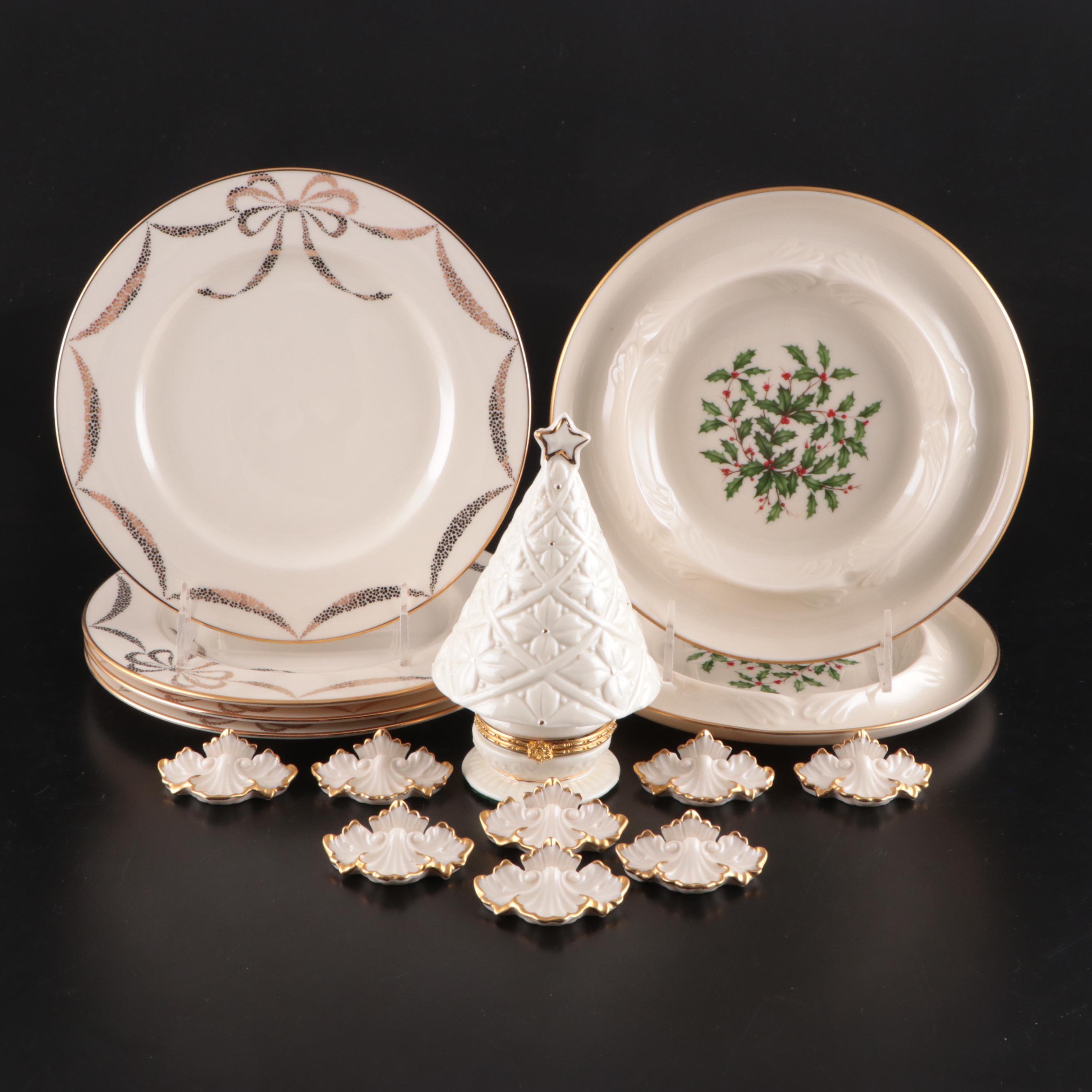 Lenox Bone China "Holiday" Ashtrays, "Presentation Ivory" Plates and More