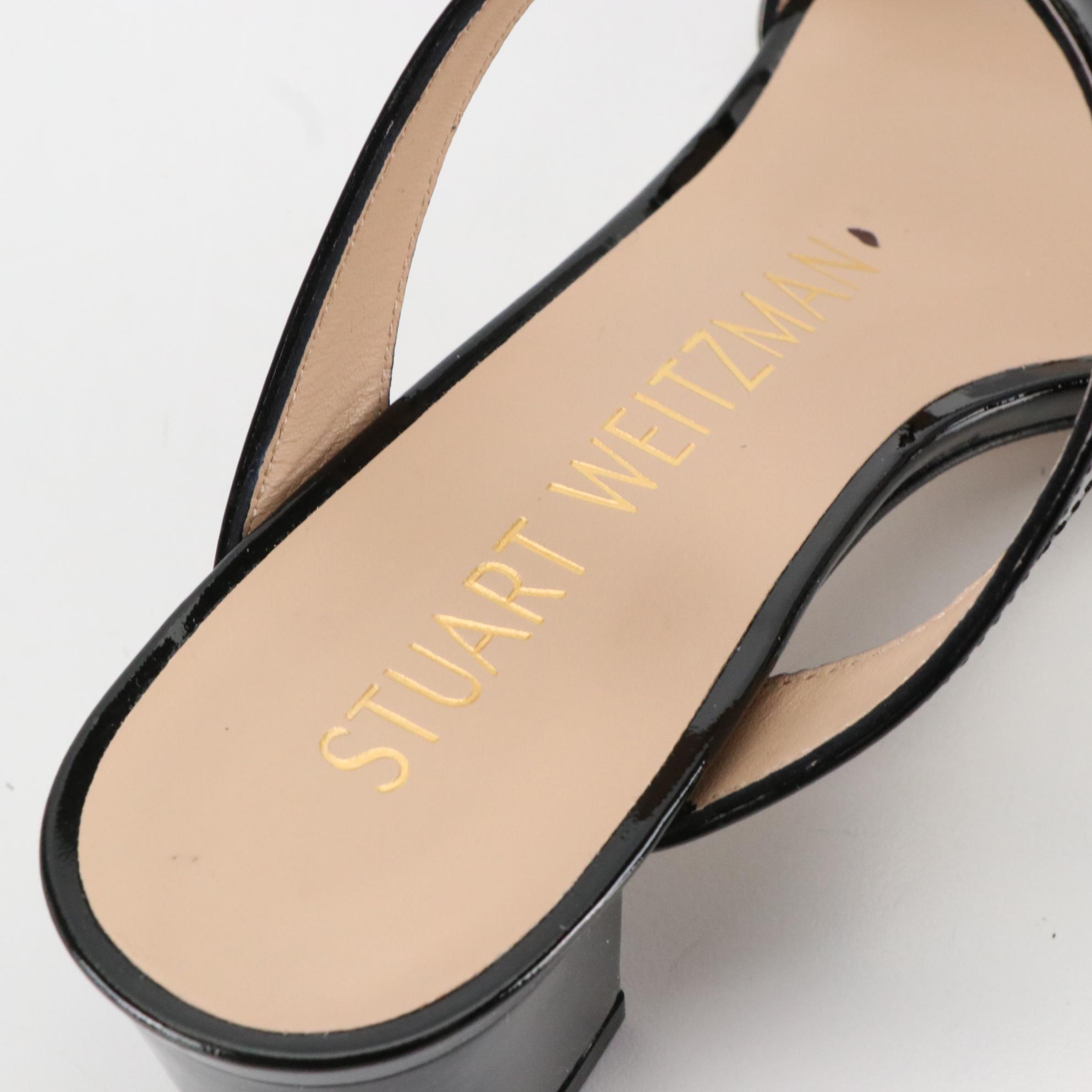 stuart weitzman glitter heels