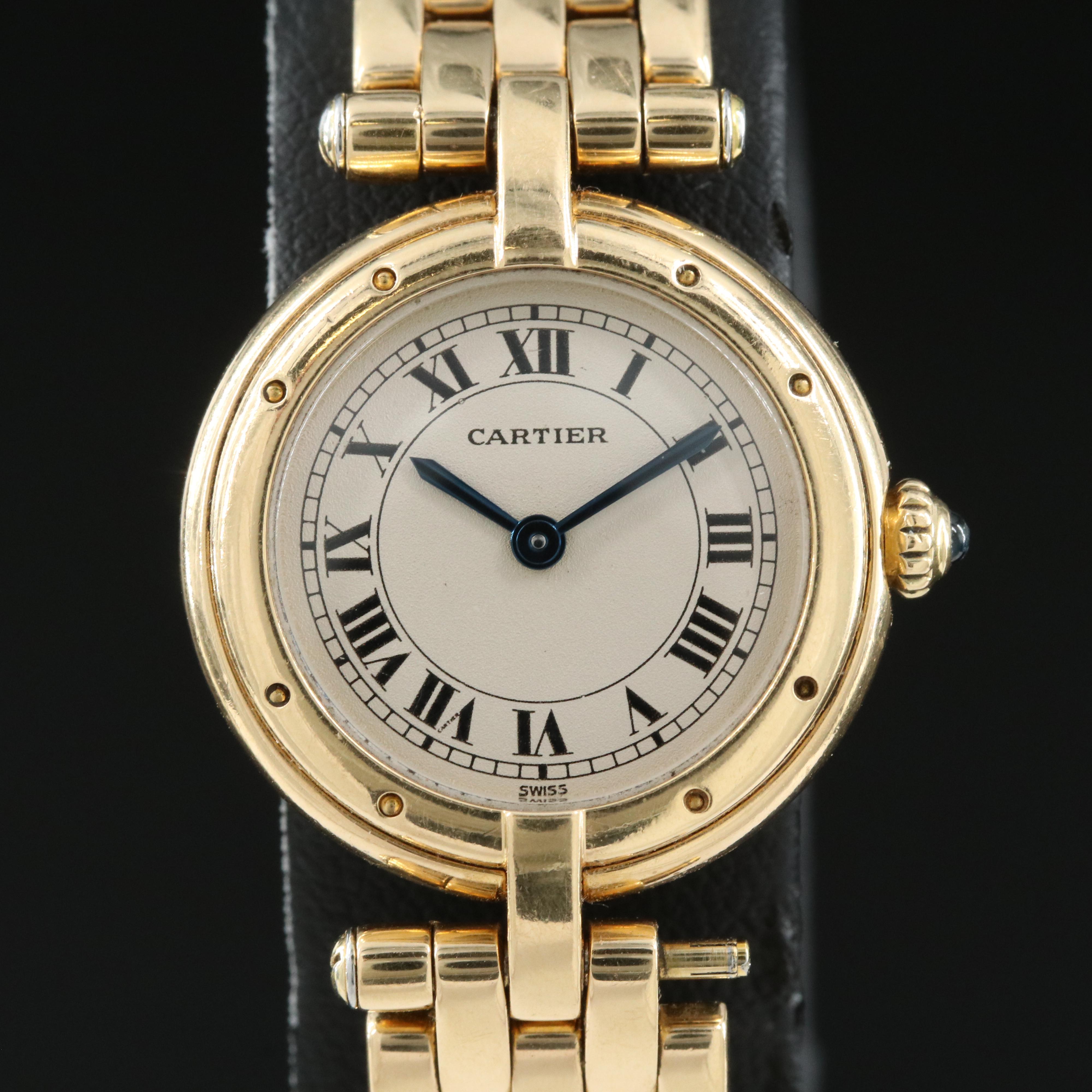 18K Cartier Vendôme Quartz Watch