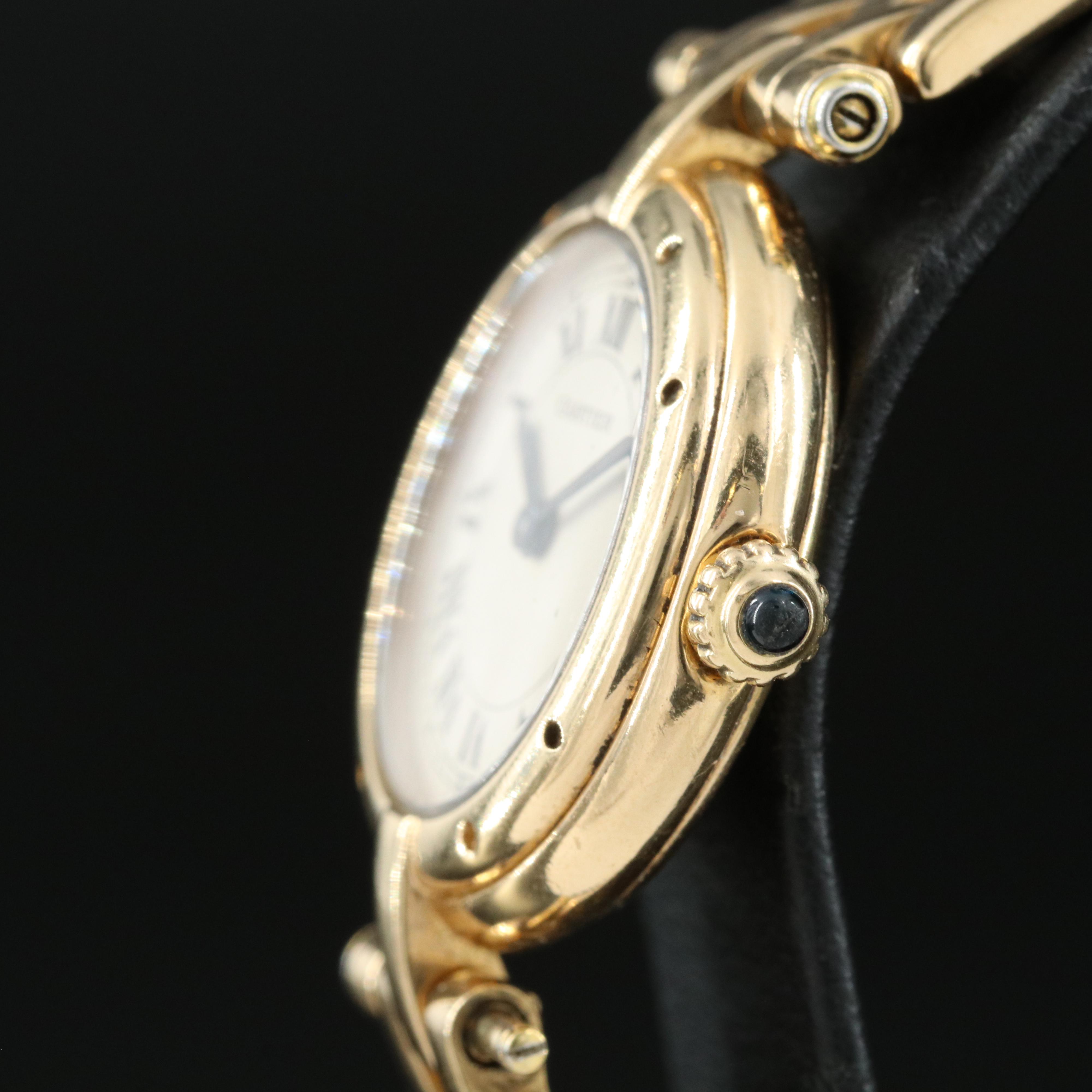 18K Cartier Vendôme Quartz Watch