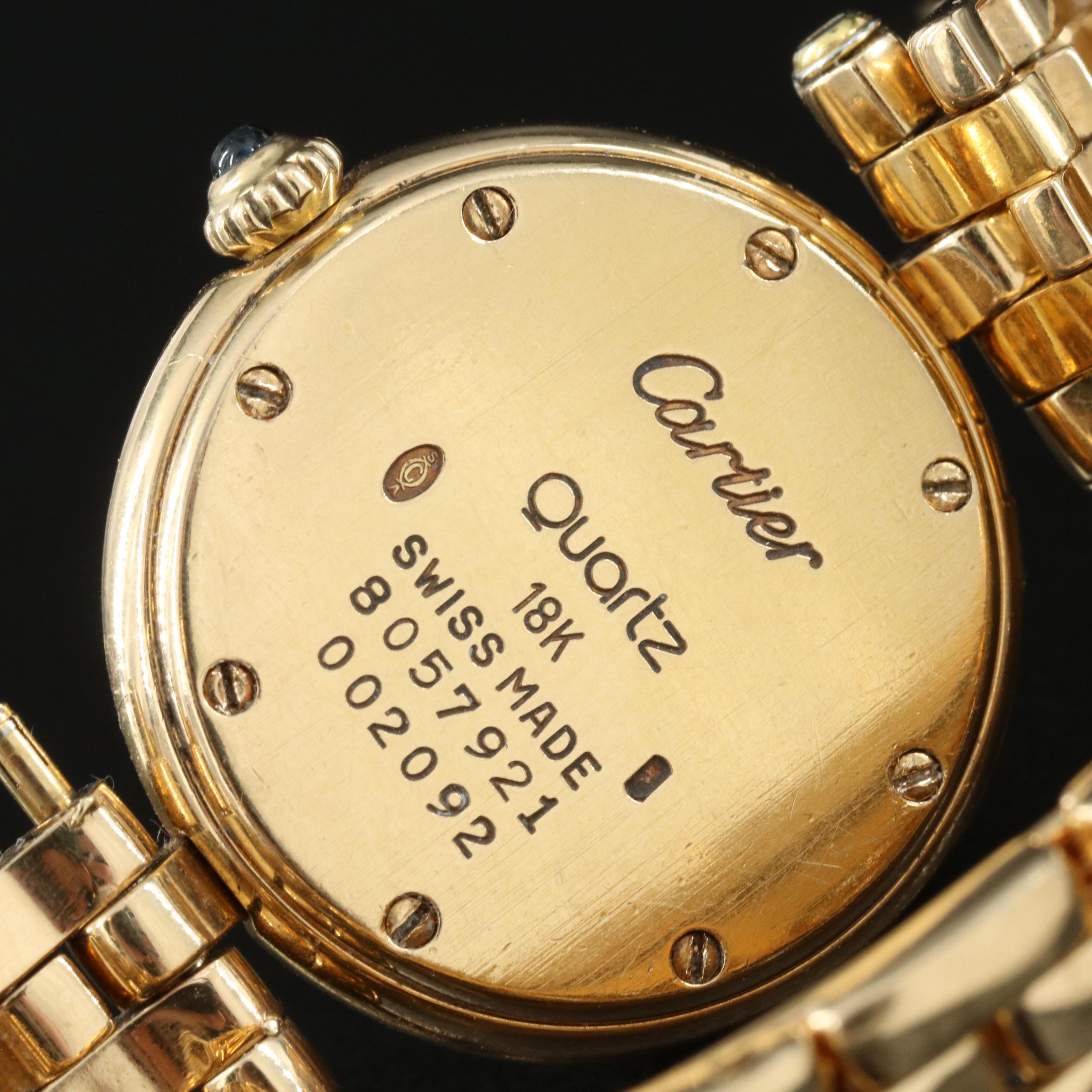 18K Cartier Vendôme Quartz Watch