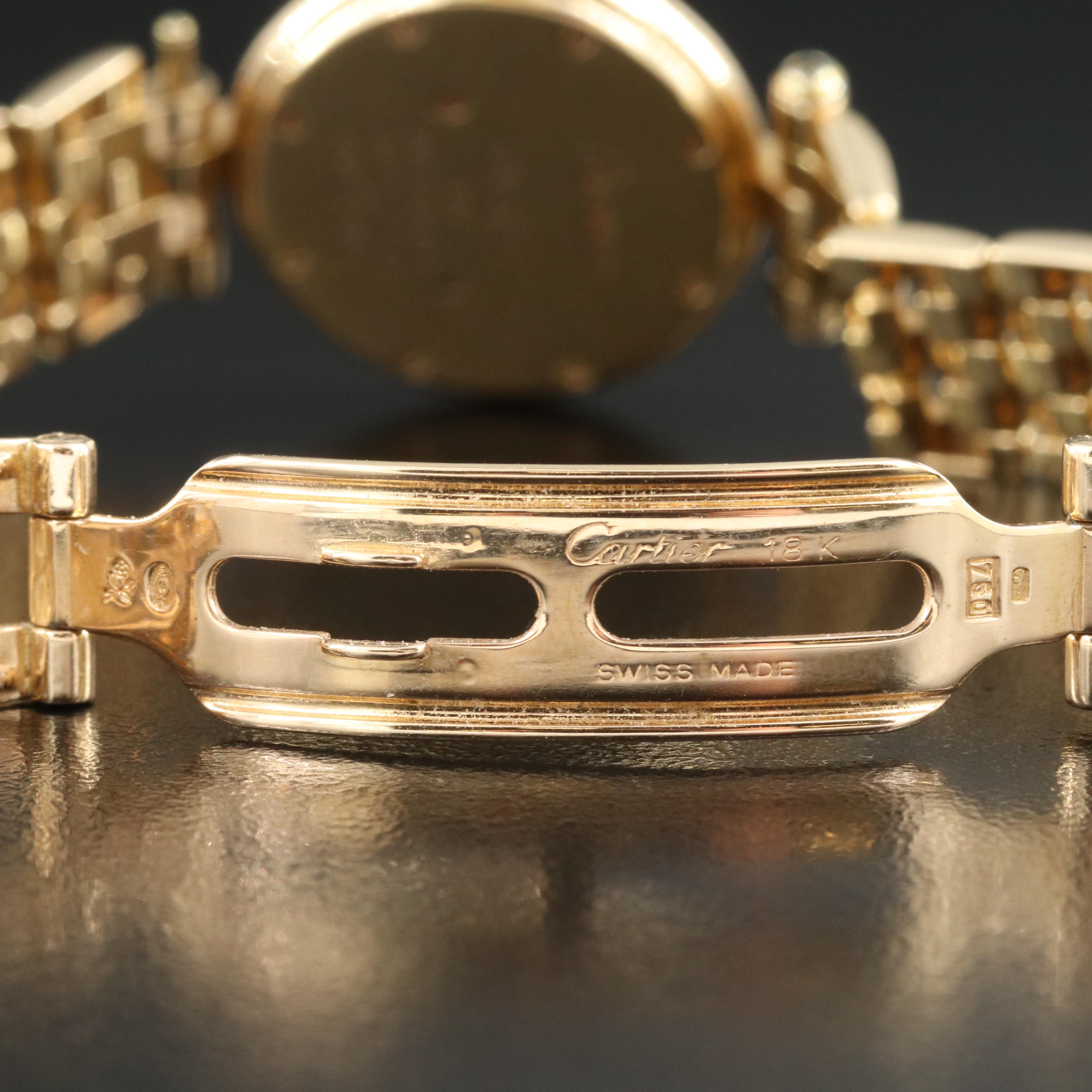 18K Cartier Vendôme Quartz Watch