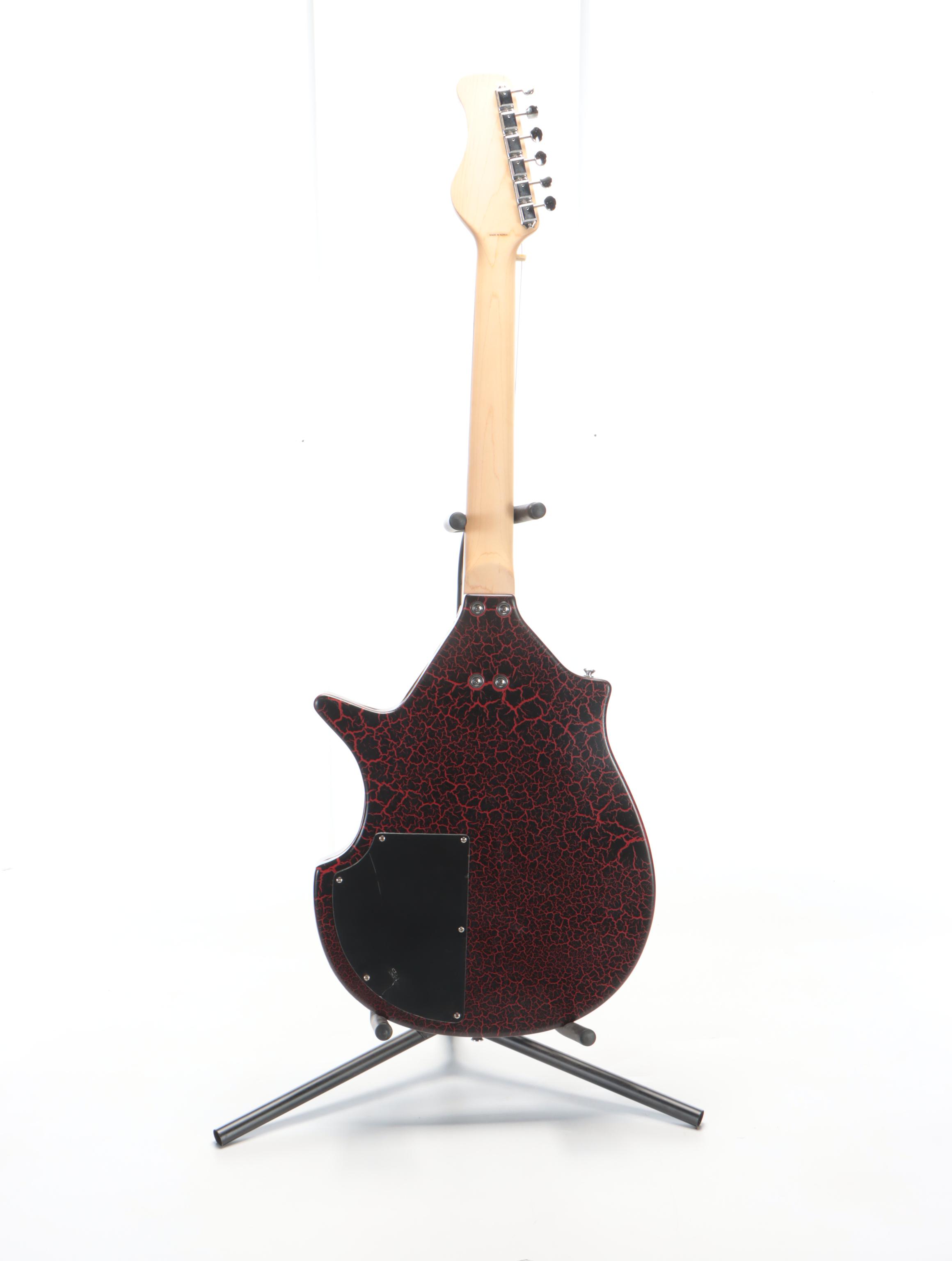 Rogue Right Handed Sitar Solid Body Electric Guitar with Gig Bag